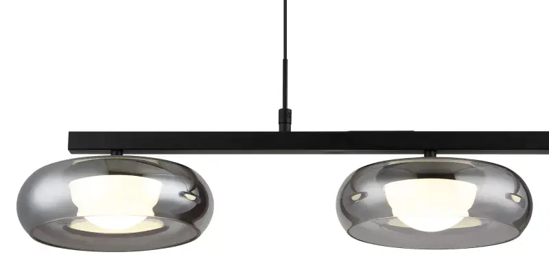 Globo Hängeleuchte Carlene 85 x 120 cm schwarz matt