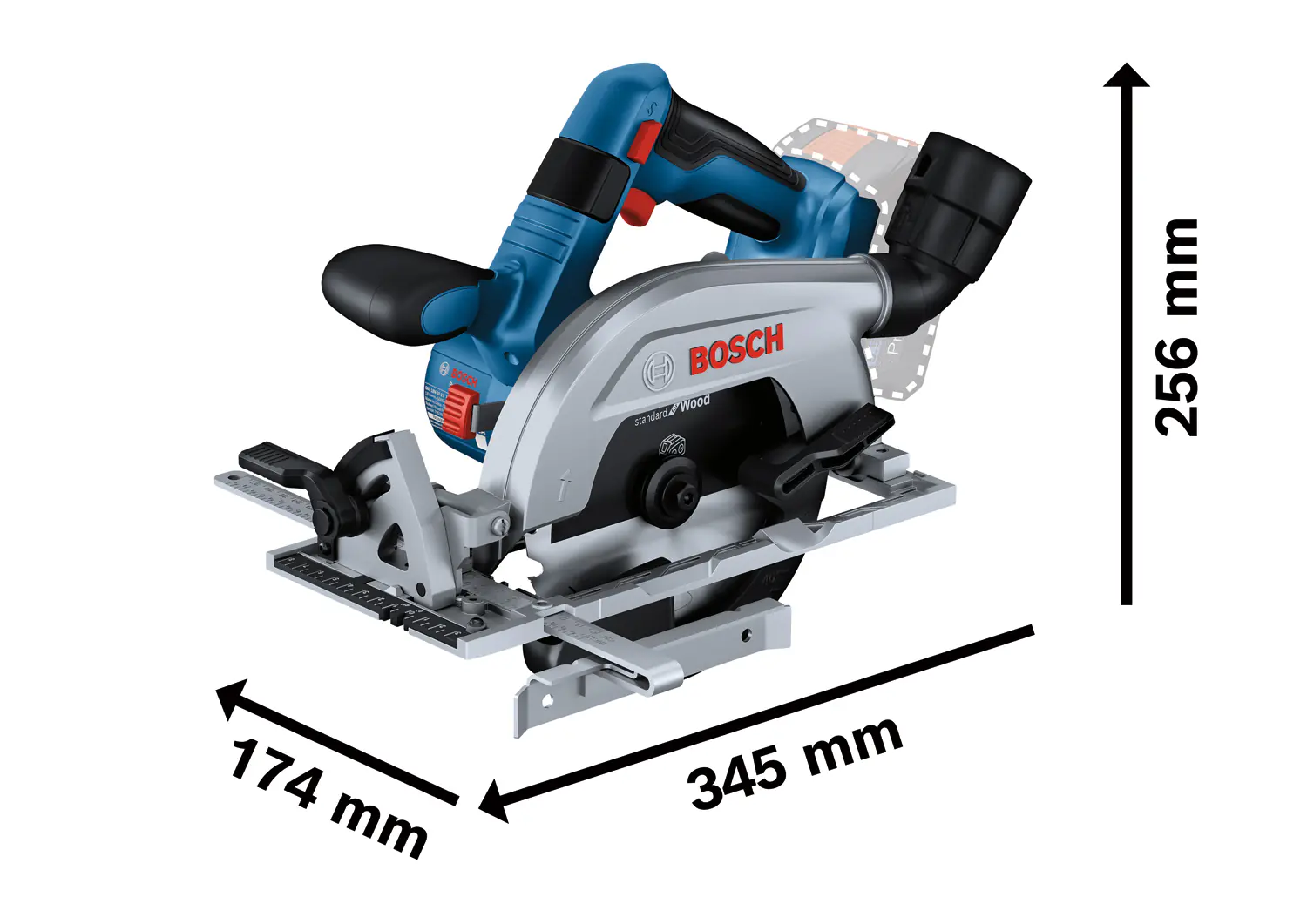 Bosch Professional Akku-Kreissäge GKS 18V-57 2L Solo Bosch Professional Akku-Kreissäge GKS 18V-57 2L Solo