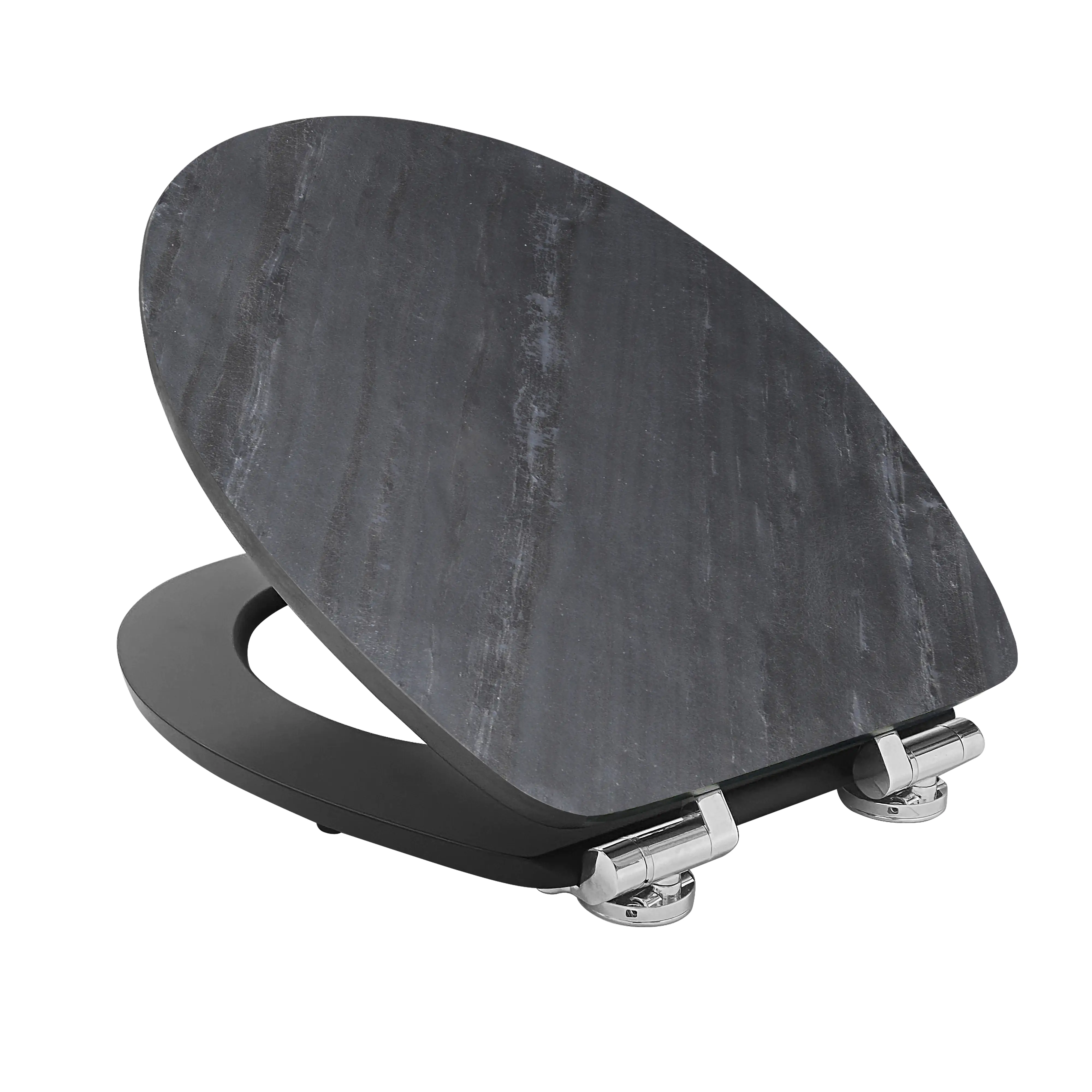 Primaster WC-Sitz mit Absenkautomatik Schiefer schwarz