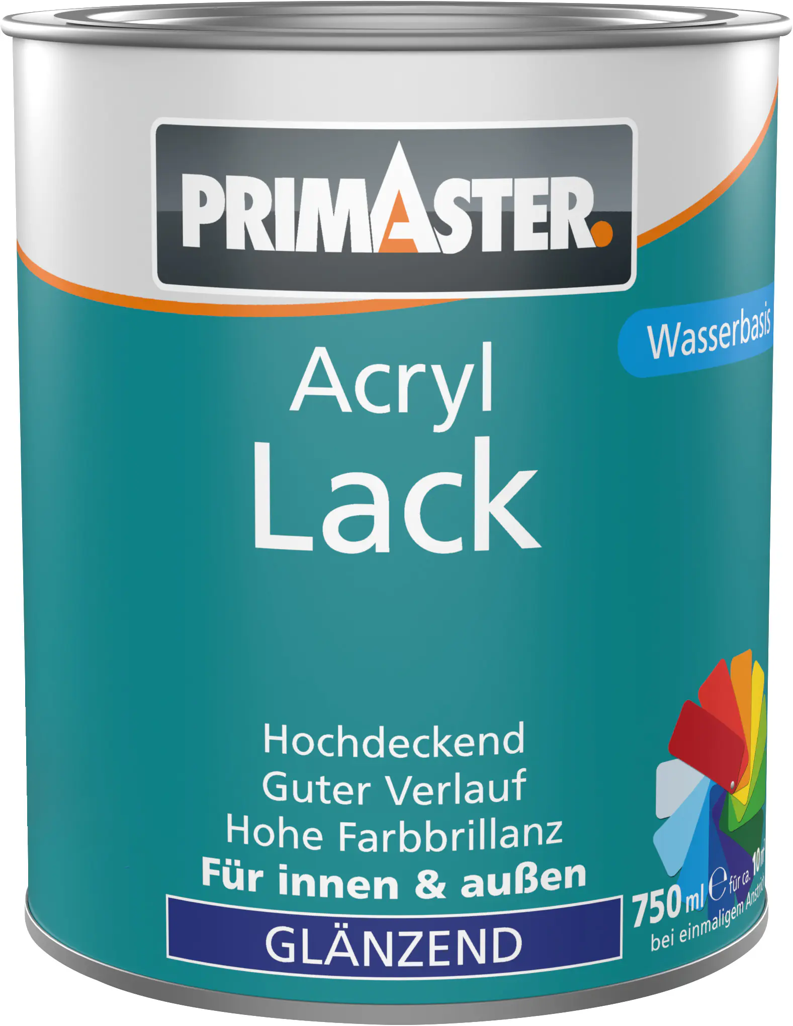 Primaster Acryl Lack silbergrau glänzend 750 ml