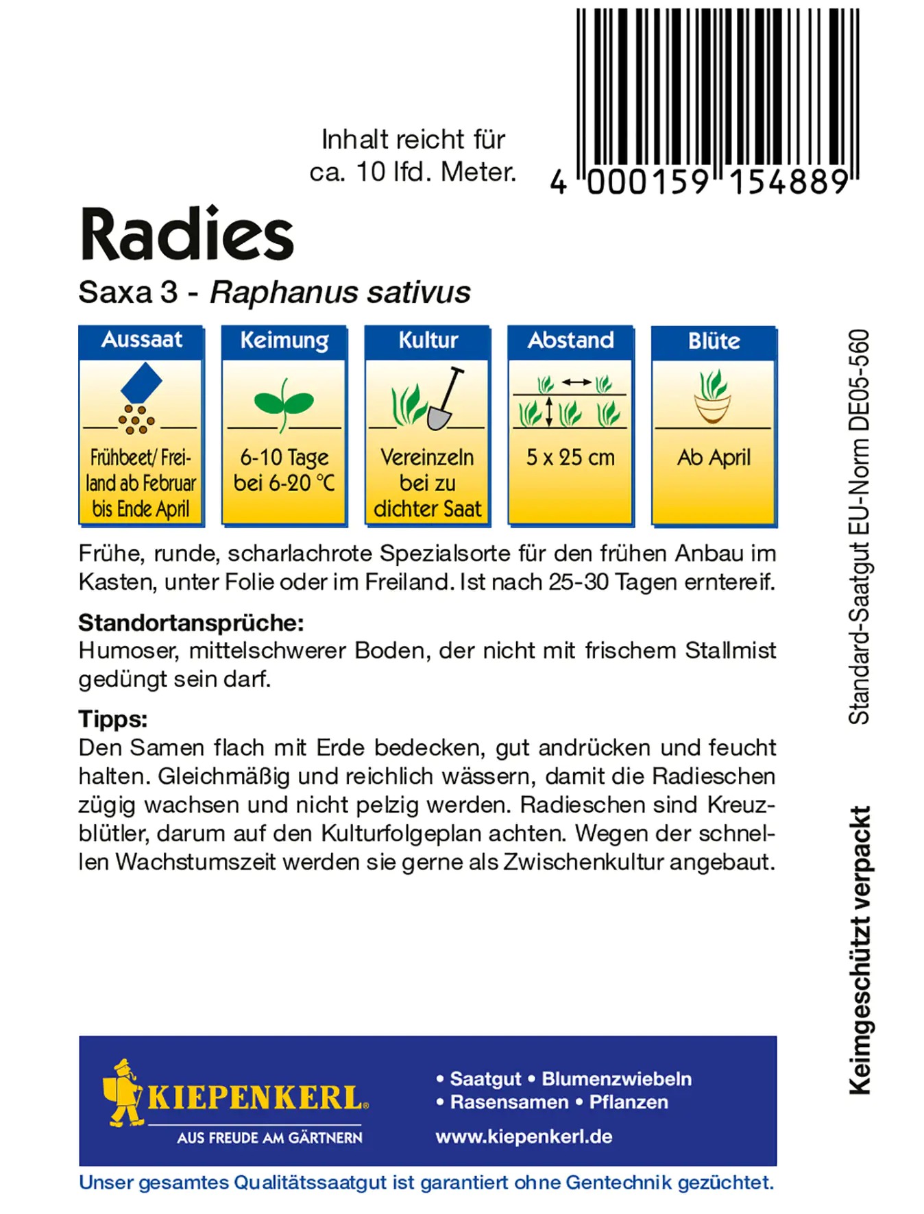 Kiepenkerl Radieschen Saxa 3