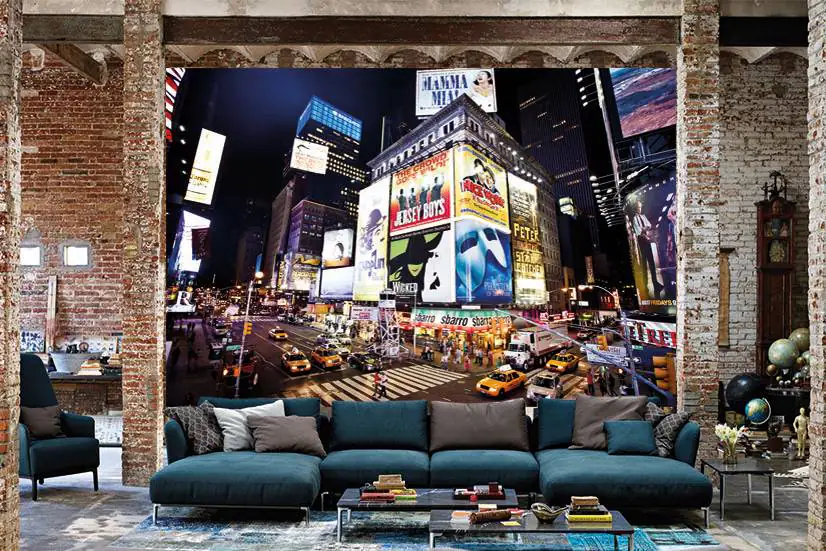 papermoon Vlies- Fototapete Digitaldruck 250 x 180 cm New York Time Square