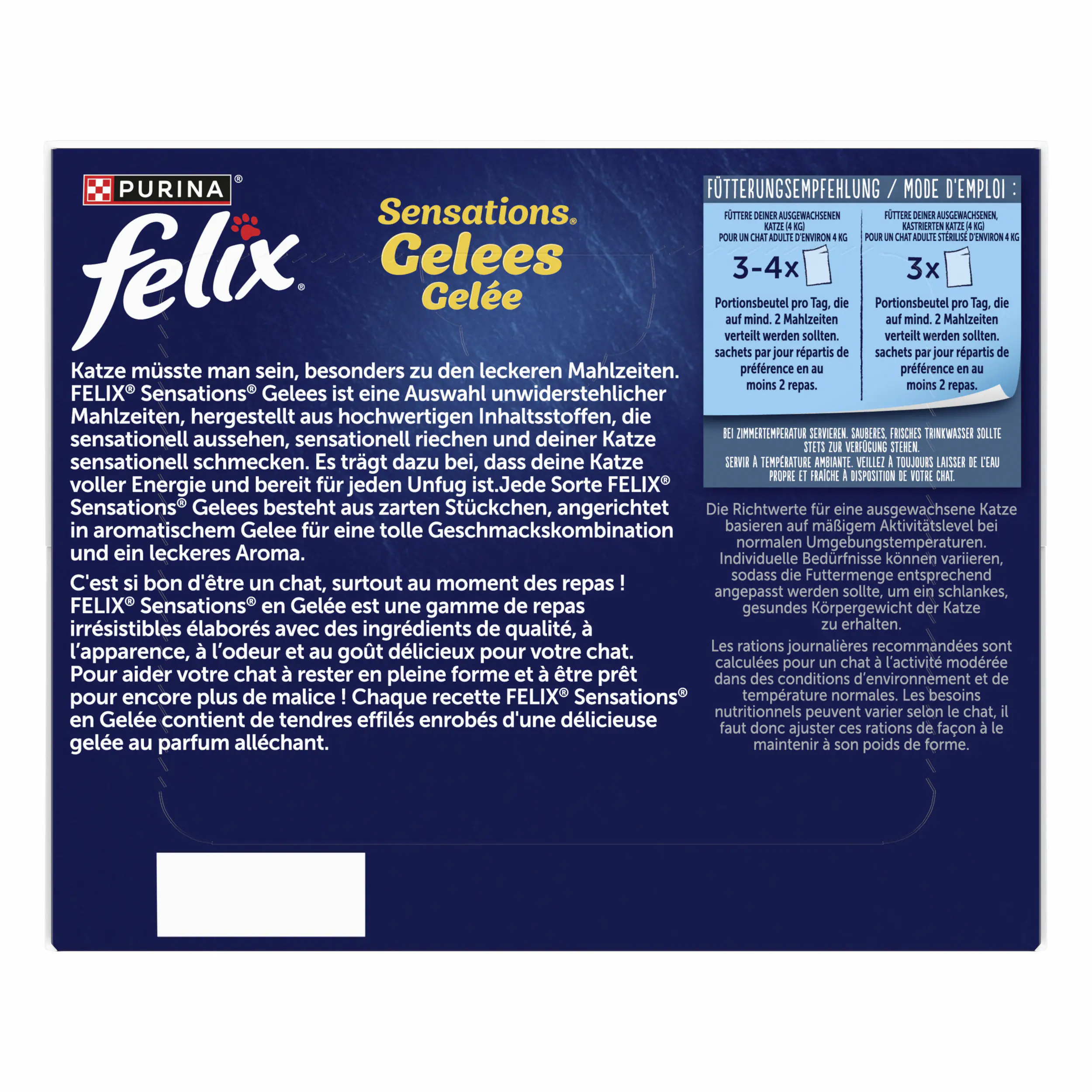 Felix Sensations Gelees Geschmacksvielfalt aus dem Wasser 24x 85g Felix Sensations Gelees Geschmacksvielfalt aus dem Wasser 24x 85g