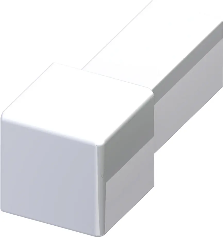 alfer Quadrat-Fliesenecke Aluminium eloxiert poliert Chrom Optik