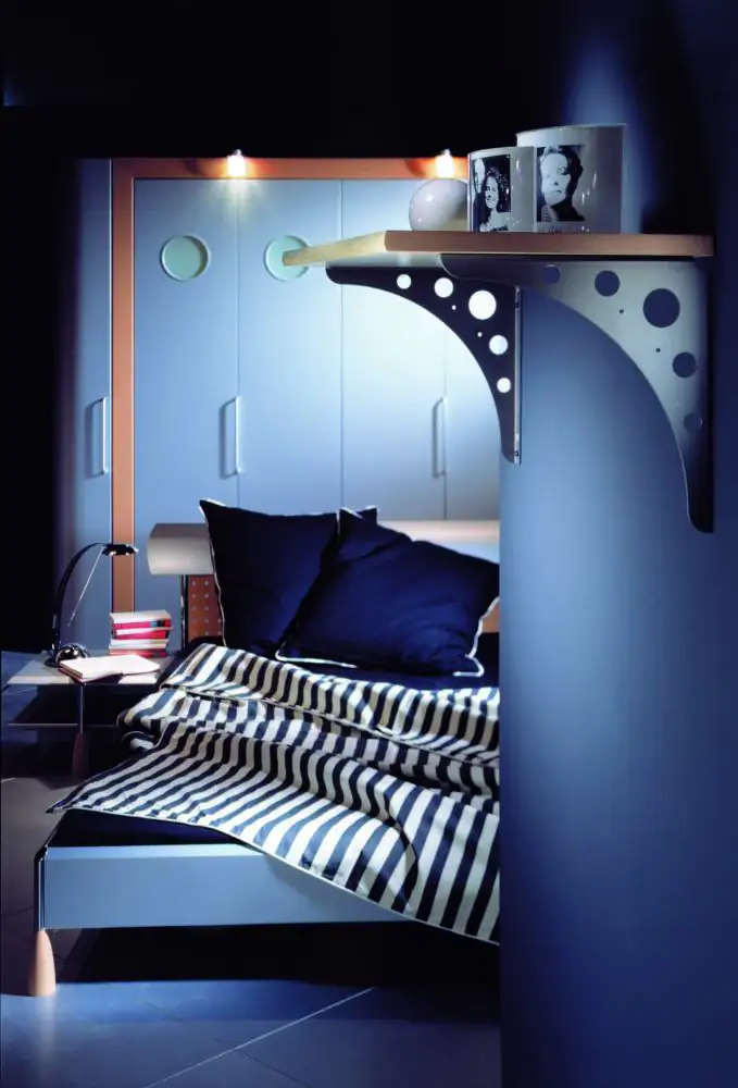 Vormann Delta Line Konsolen blau 30 x 30 cm