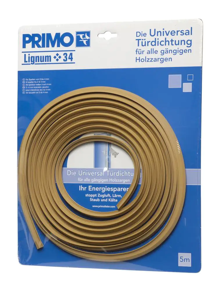 Primo Universaldichtung Holzzarge Lignum 34 beige, 5 Meter
