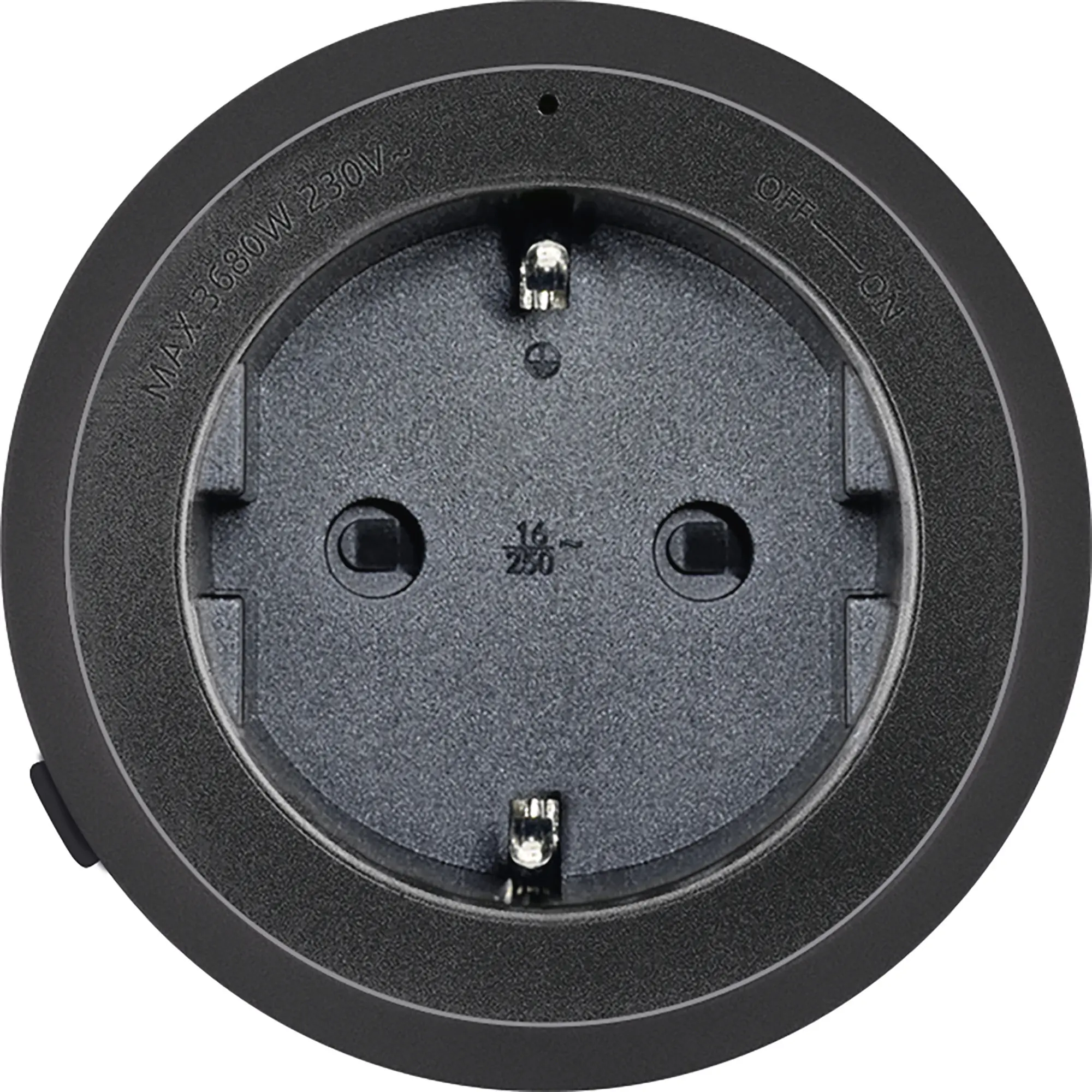 Schwaiger Steckdosenadapter für modulare Stromschiene max. 3680W schwarz