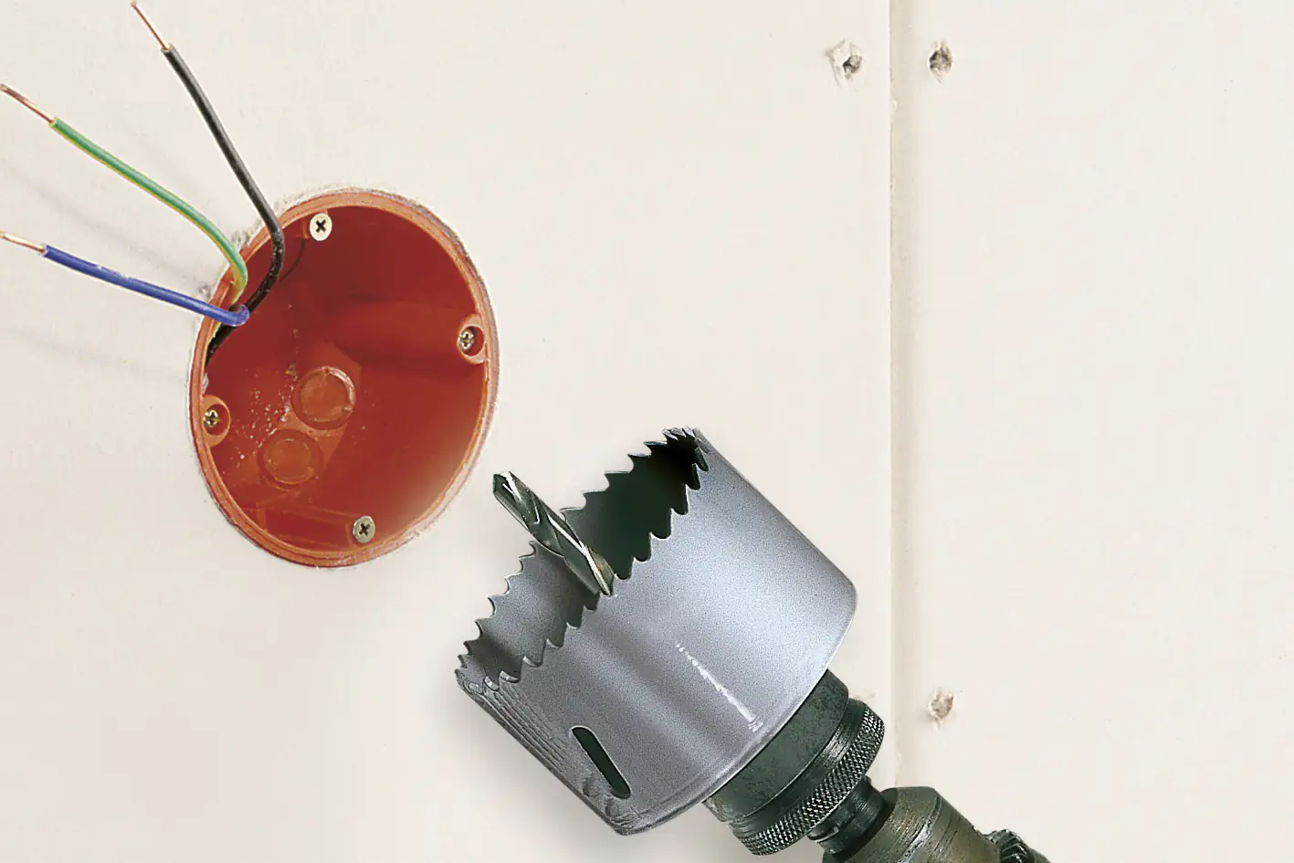 Wolfcraft Lochsägen-Set BiM Elektrizität