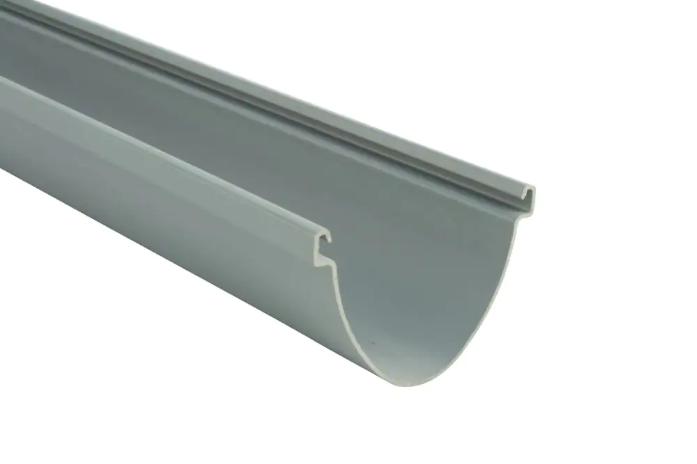 Marley Dachrinne Duplex NW 80 mm, 3 m, oval, grau Marley Dachrinne Duplex NW 80 mm, 3 m, oval, grau