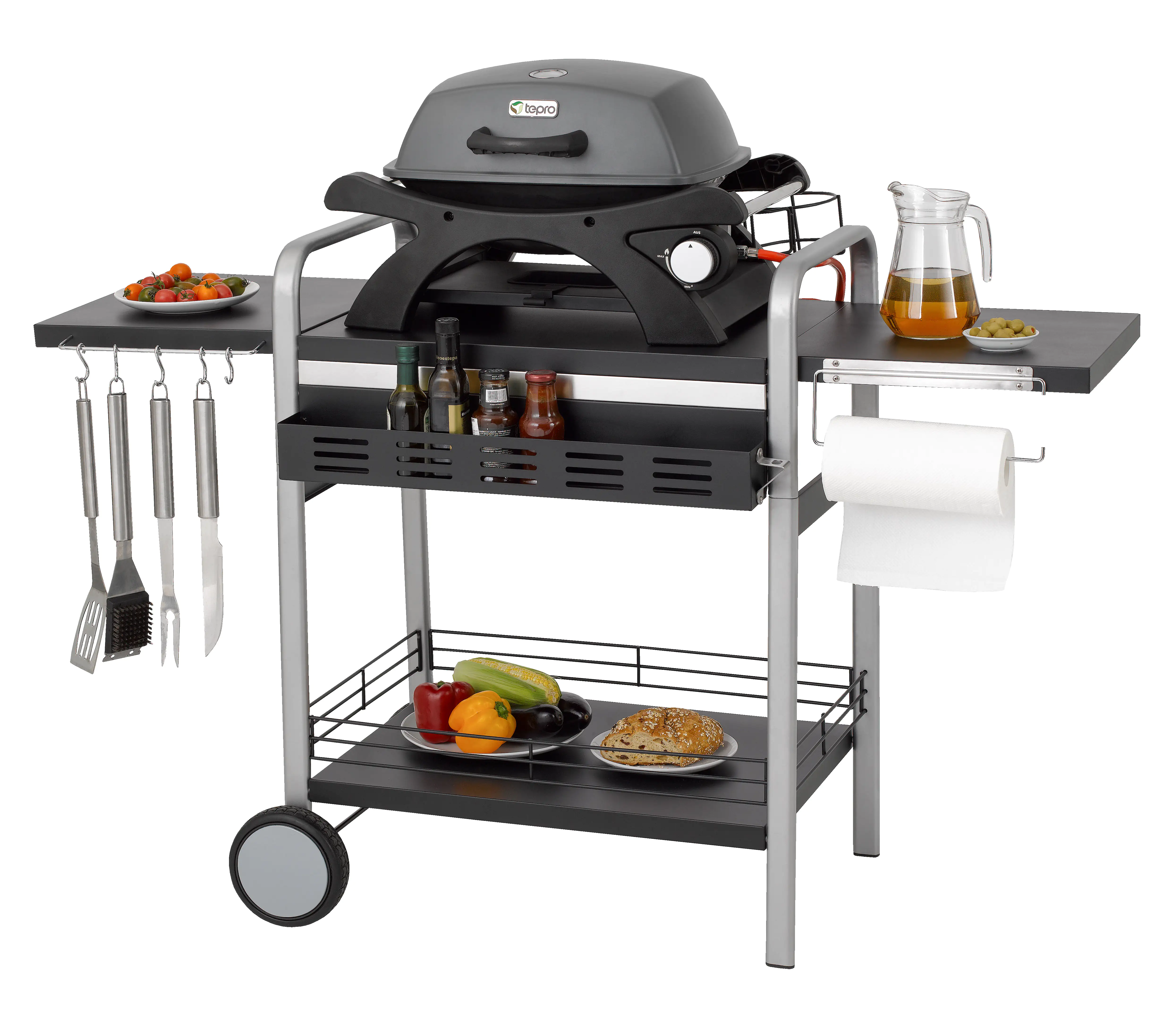 4011964031982_7 Tepro Universal BBQ Tisch schwarz silber