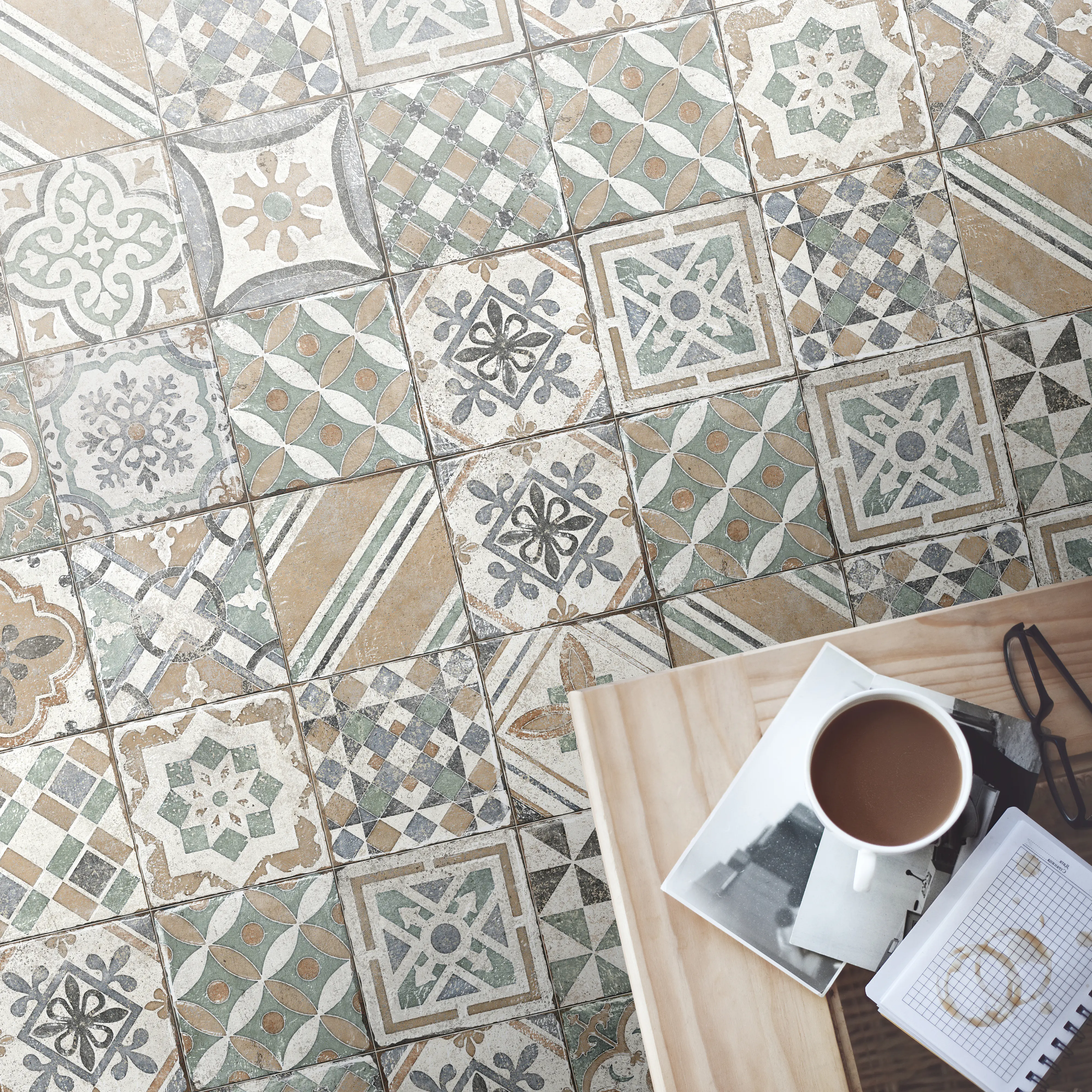 Bodenfliese Feinsteinzeug Marrakesh 20 x 20 cm beige  Bodenfliese Feinsteinzeug Marrakesh 20 x 20 cm beige