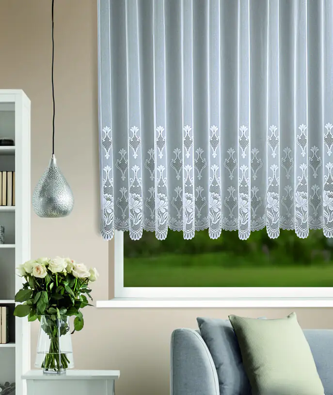 Neusser Collection Sockelstore mit Gardinenband weiß 300x125 cm