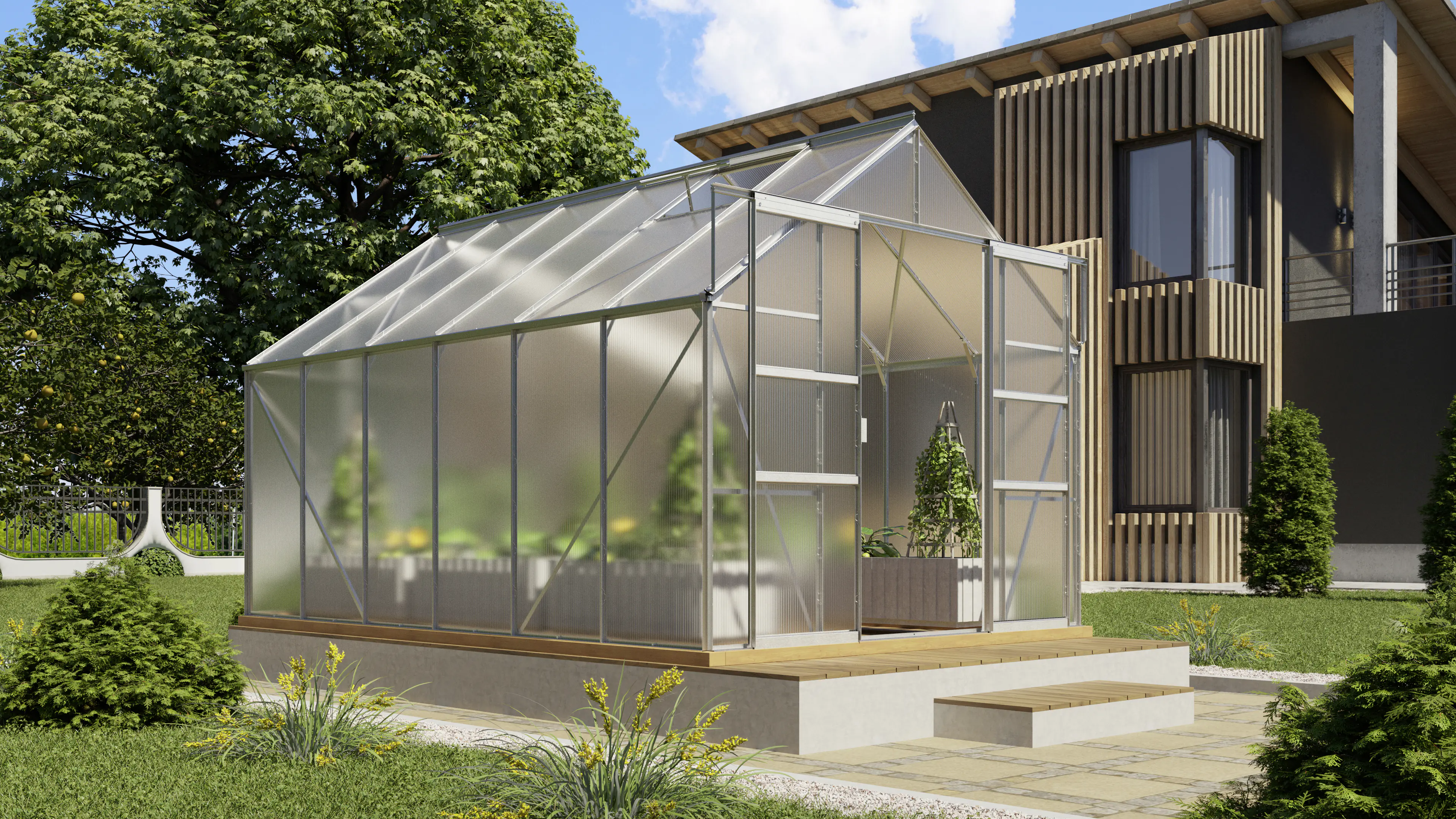 Vitavia Gewächshaus Mars 9900 254 x 379 cm 6 mm Hohlkammerplatten