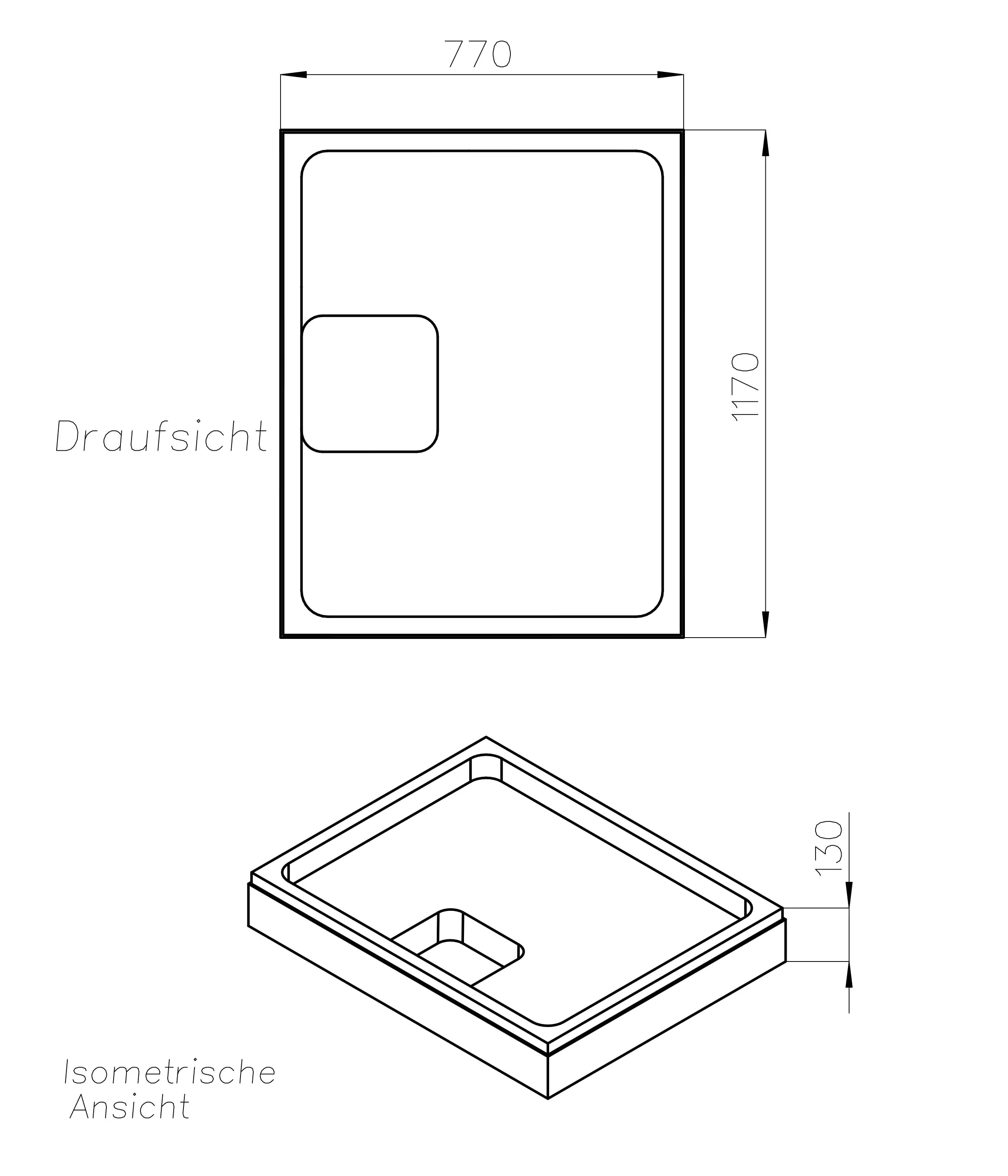 4005489037642_2 Ottofond Wannenträger Maui R 1170 x 770 mm