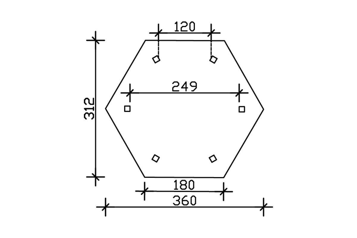 SKAN HOLZ Pavillon Nancy 1 Leimholz, natur SKAN HOLZ Pavillon Nancy 1 Leimholz, natur