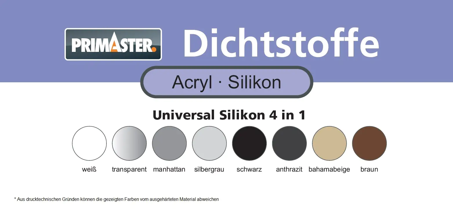 Primaster Universal Silikon 4 in1 anthrazit 300 ml
