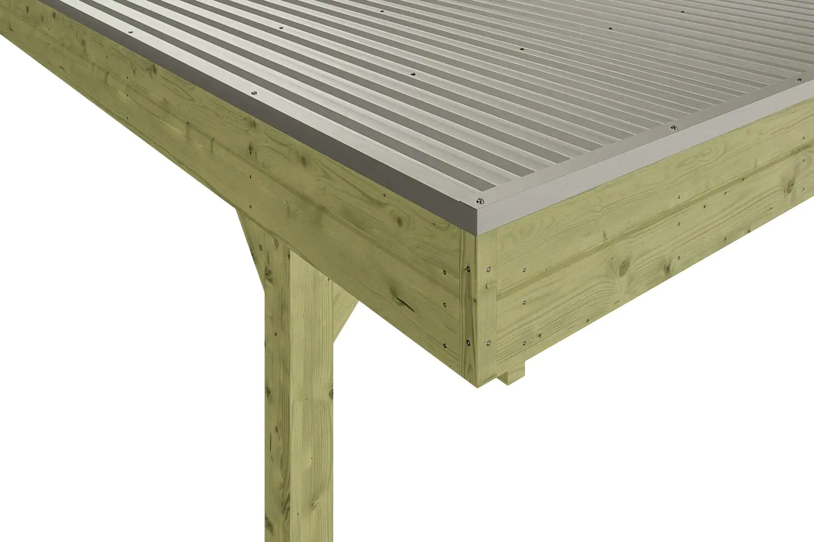 SKAN HOLZ Carport Friesland 557 x 860 cm mit Aluminiumdach