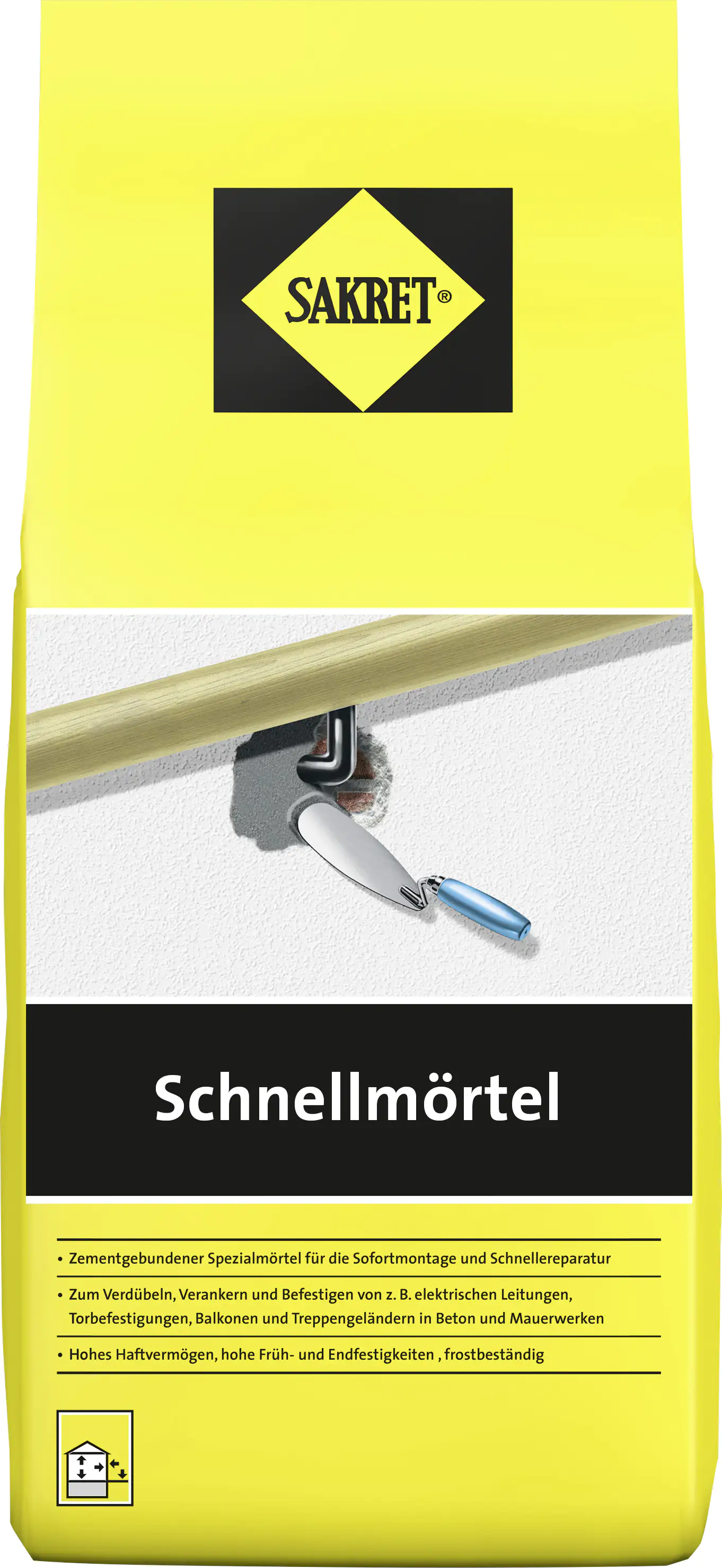 Sakret Schnellmörtel Sakret Schnellmörtel 1 kg Beutel