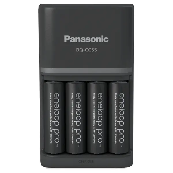 Eneloop Akku Ladegerät Pro 4x AA Batterie 2500 mAh