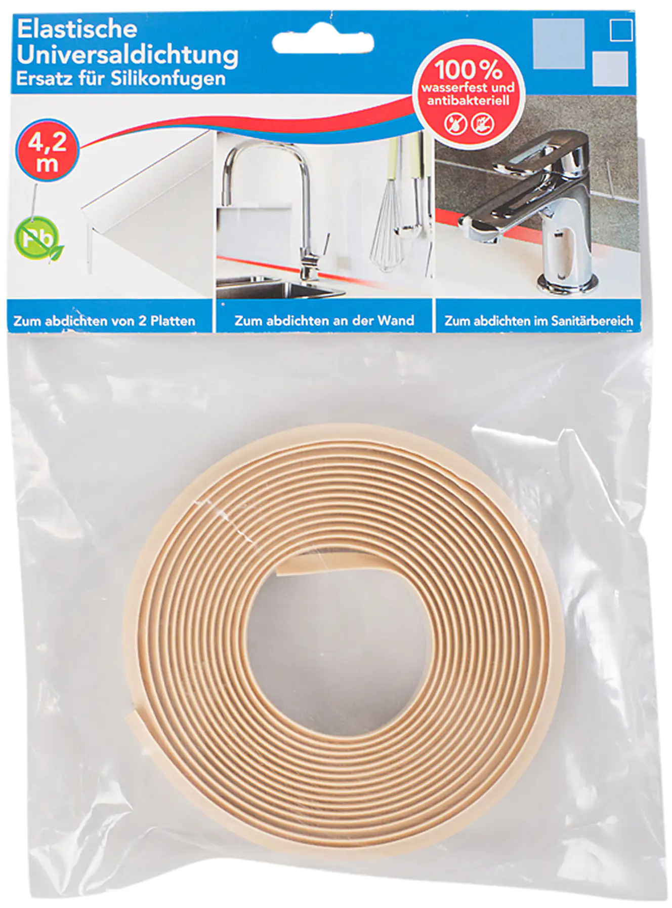 Primo Wandabschlußprofil Universal 420 cm 24 x 1 mm beige