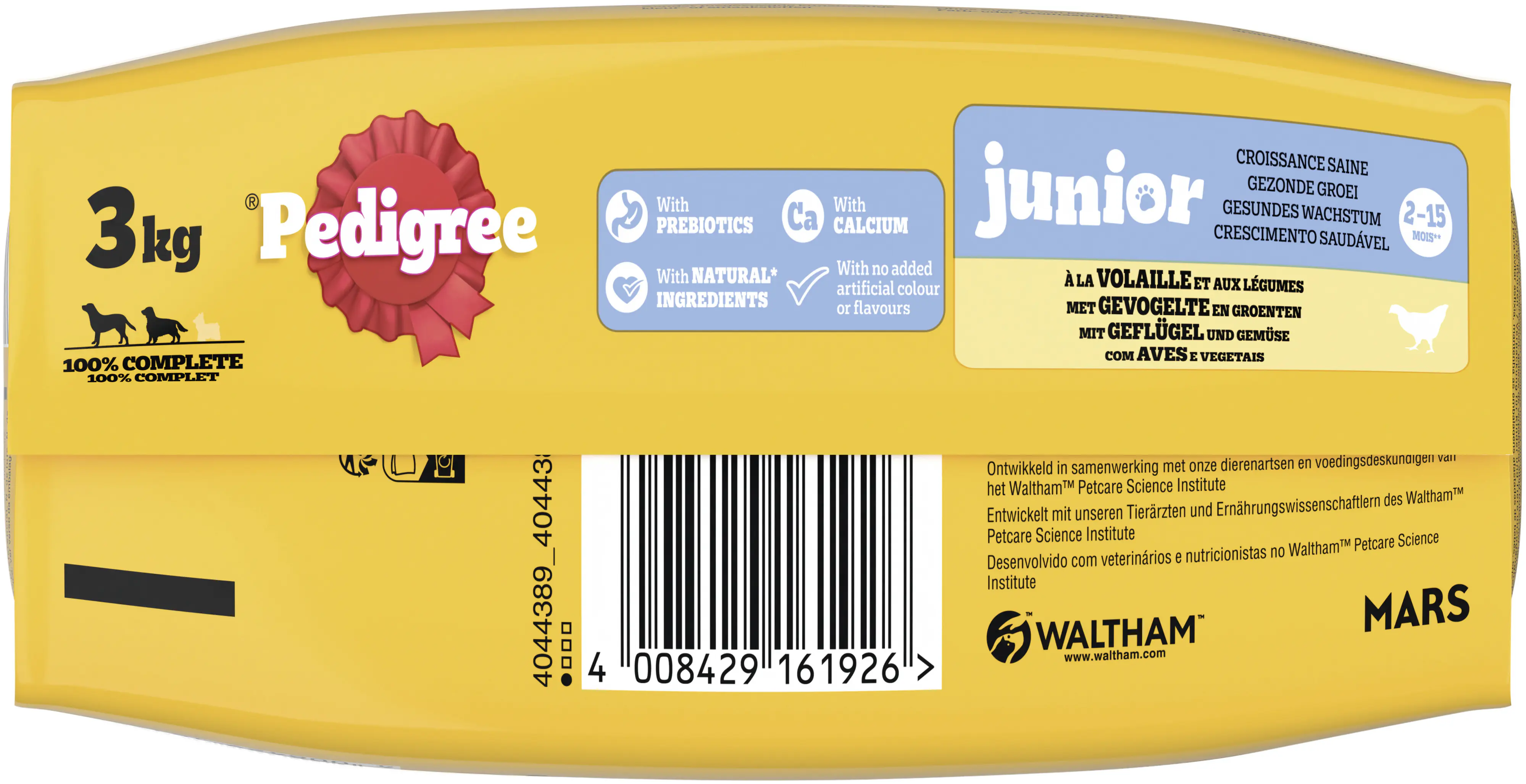 Pedigree Hundetrockenfutter Junior 3 kg Geflügel & Gemüse