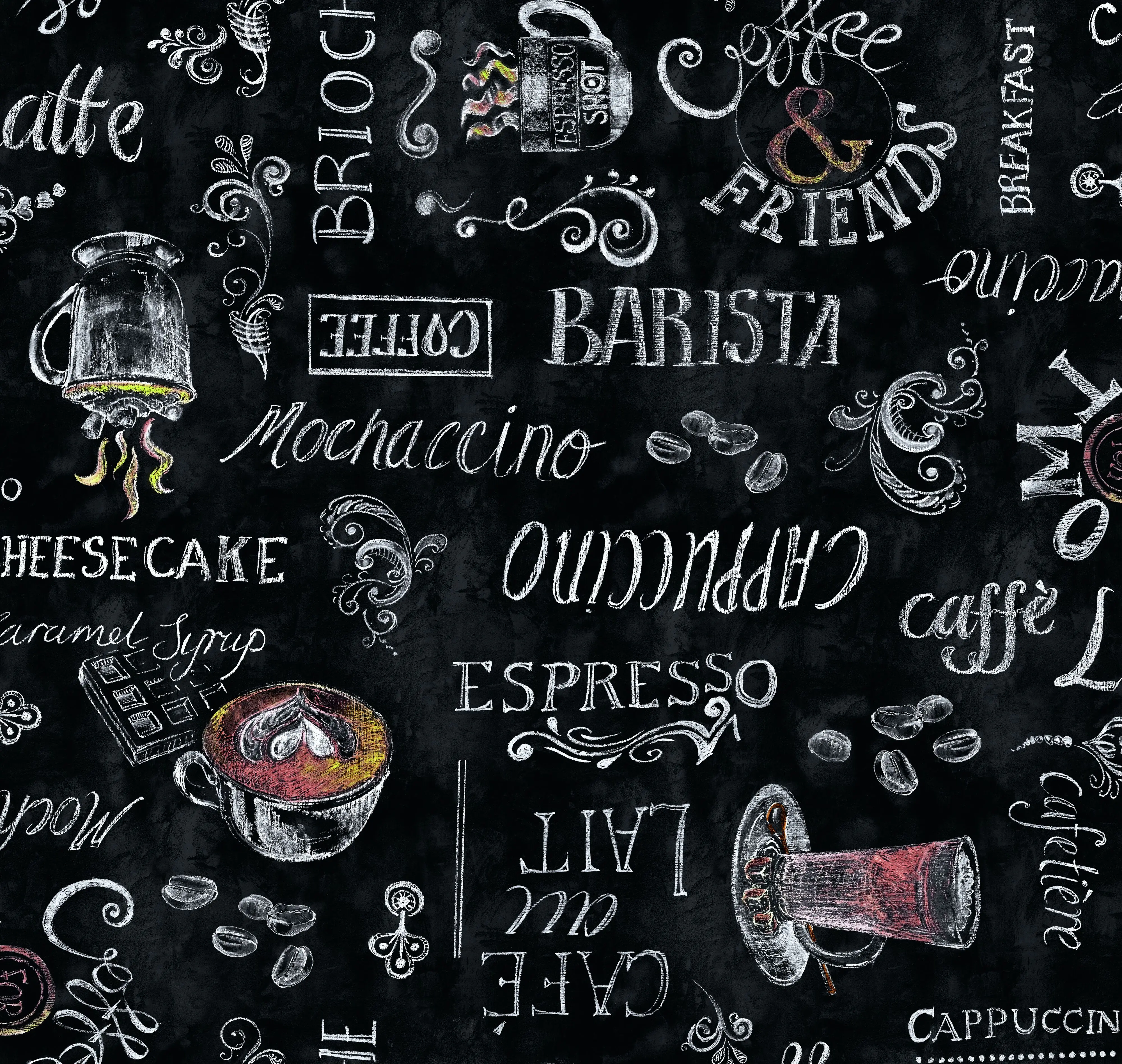 d-c-fix Tischdecke Manhattan Ristretto noir 140 cm