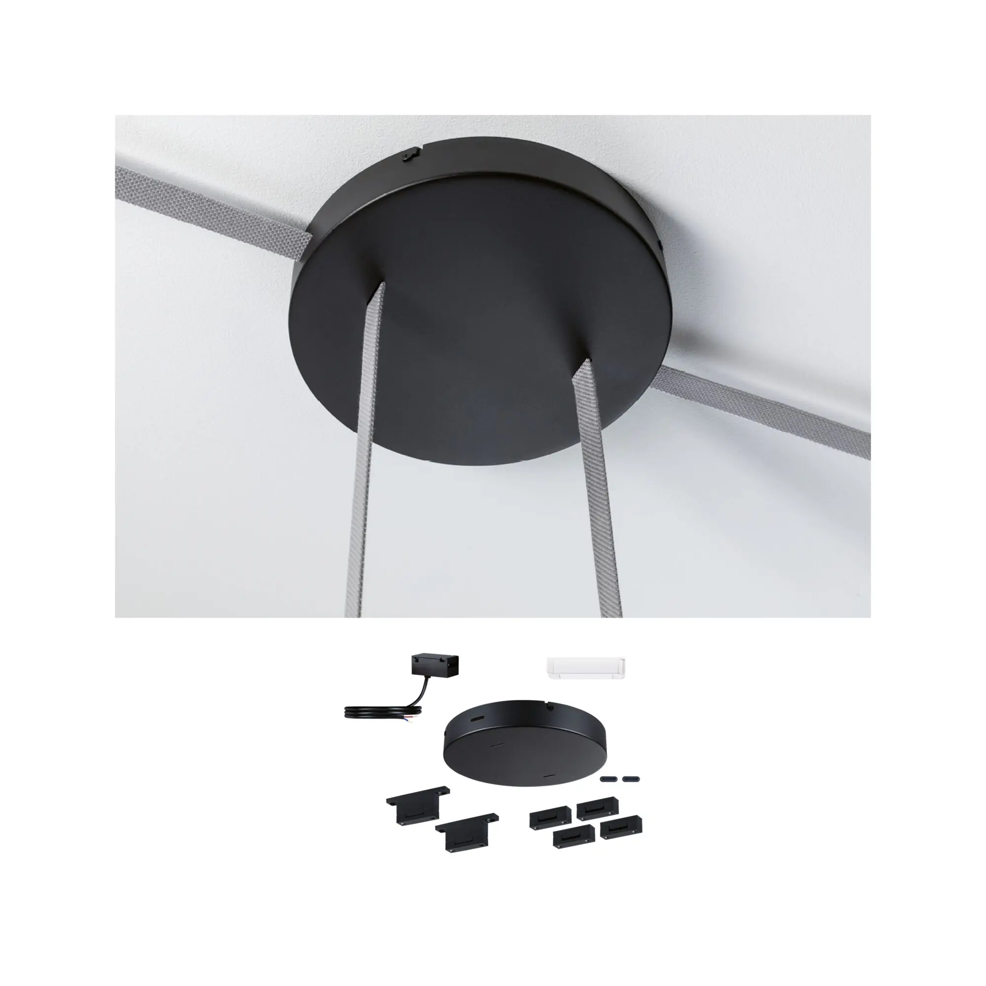 Paulmann Installations-Set für Lichtleiste ULine 60 W Aluminium schwarz