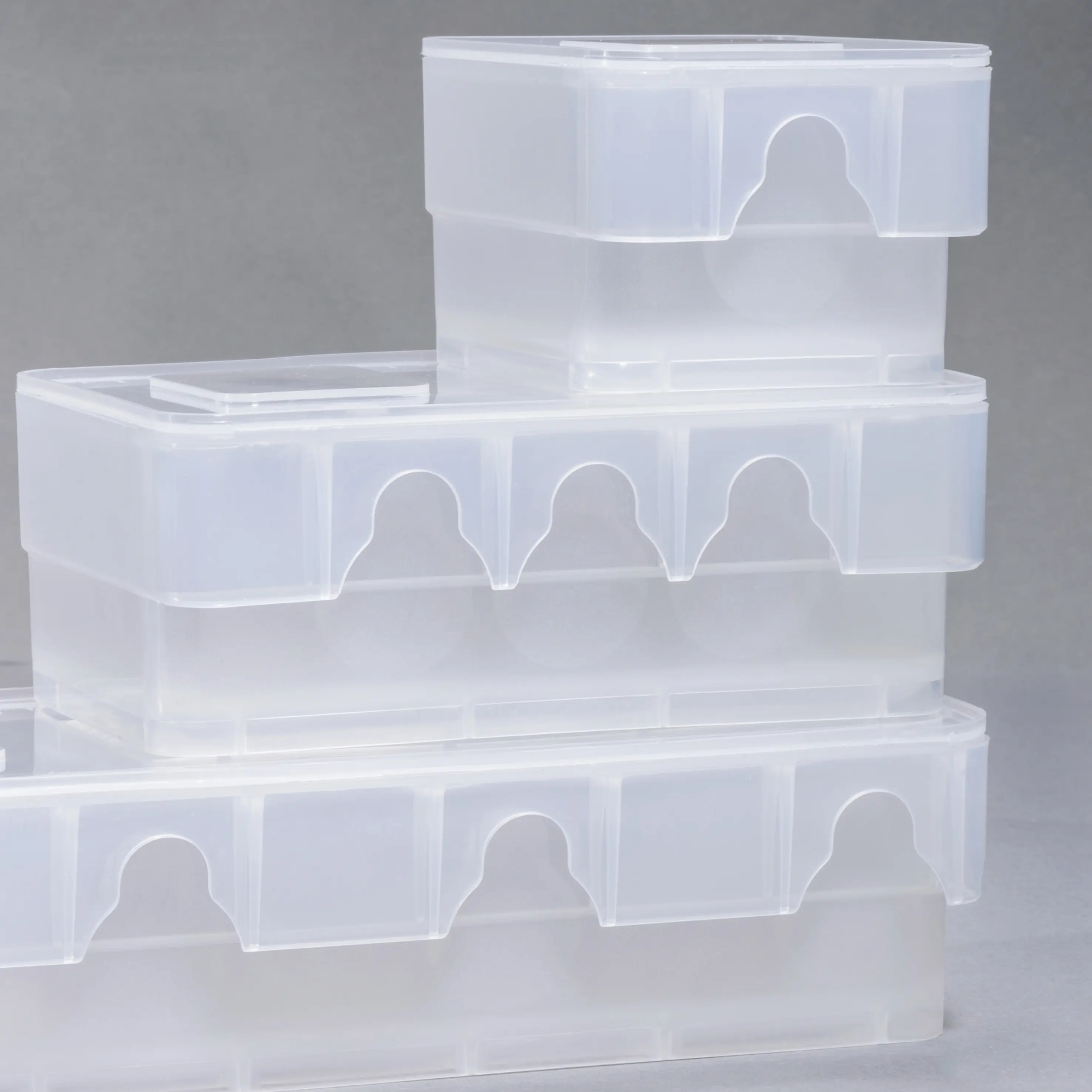 Allit Klappdeckelbox stapelbar EuroPlus Box D 3 transparent PP