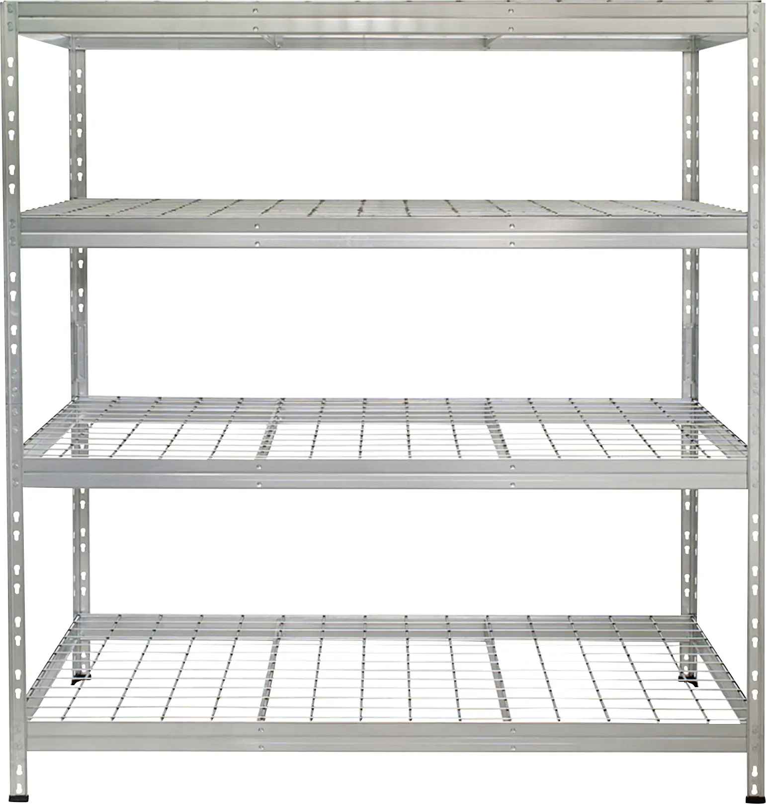 Ar Shelving Schwerlastregal Rivet Wire verzinkt 180 x 180 cm 4 Stahlgitterböden 1600 kg
