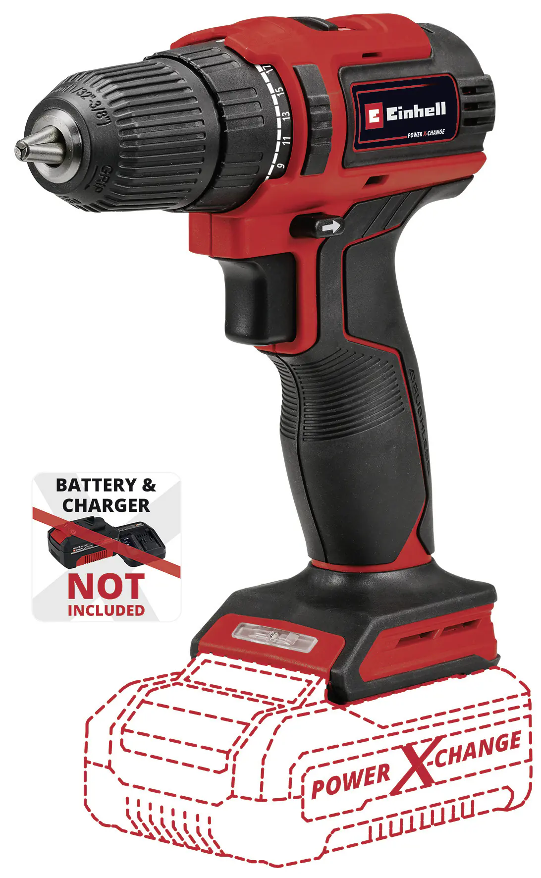 Einhell Akku-Bohrschrauber TE-CD 18/40 Li BL Solo 18 V Einhell Akku-Bohrschrauber TE-CD 18/40 Li BL Solo 18 V