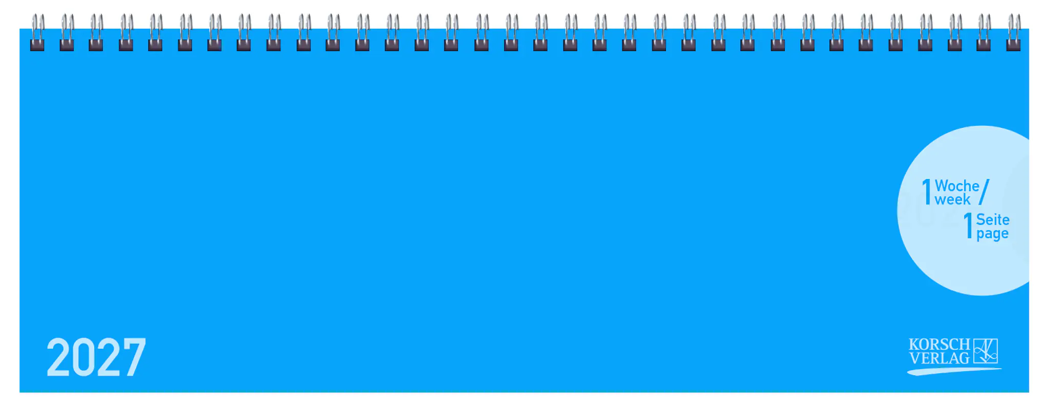Korsch Kalender Classic Colourlux 2027 blau