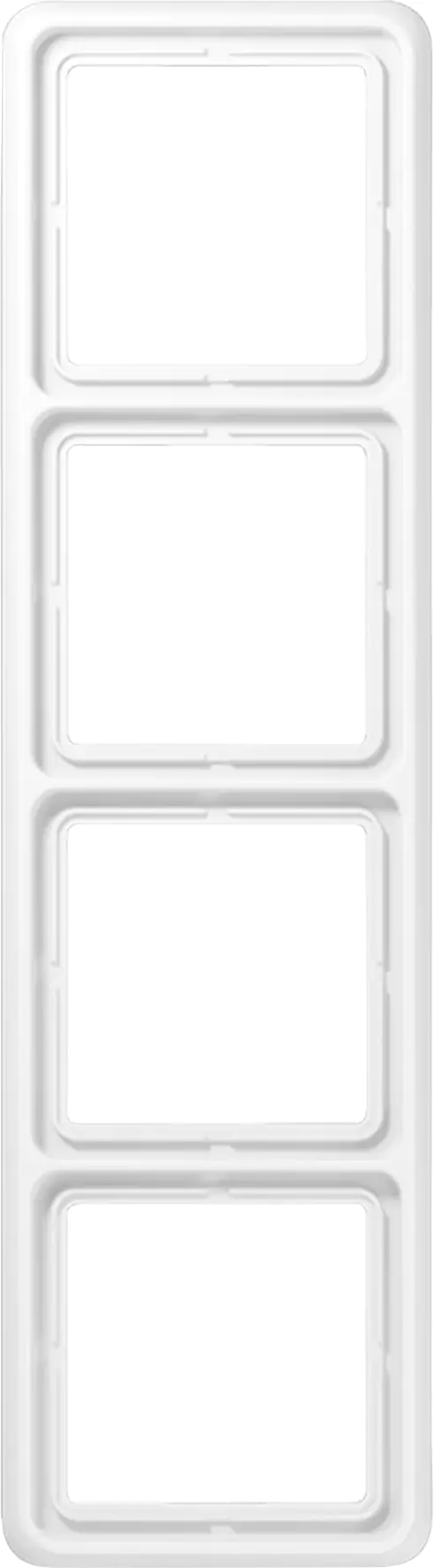 Jung Abdeckrahmen 4-fach CD500, alpinweiß, CD584WW Jung Abdeckrahmen 4-fach CD500, alpinweiß, CD584WW