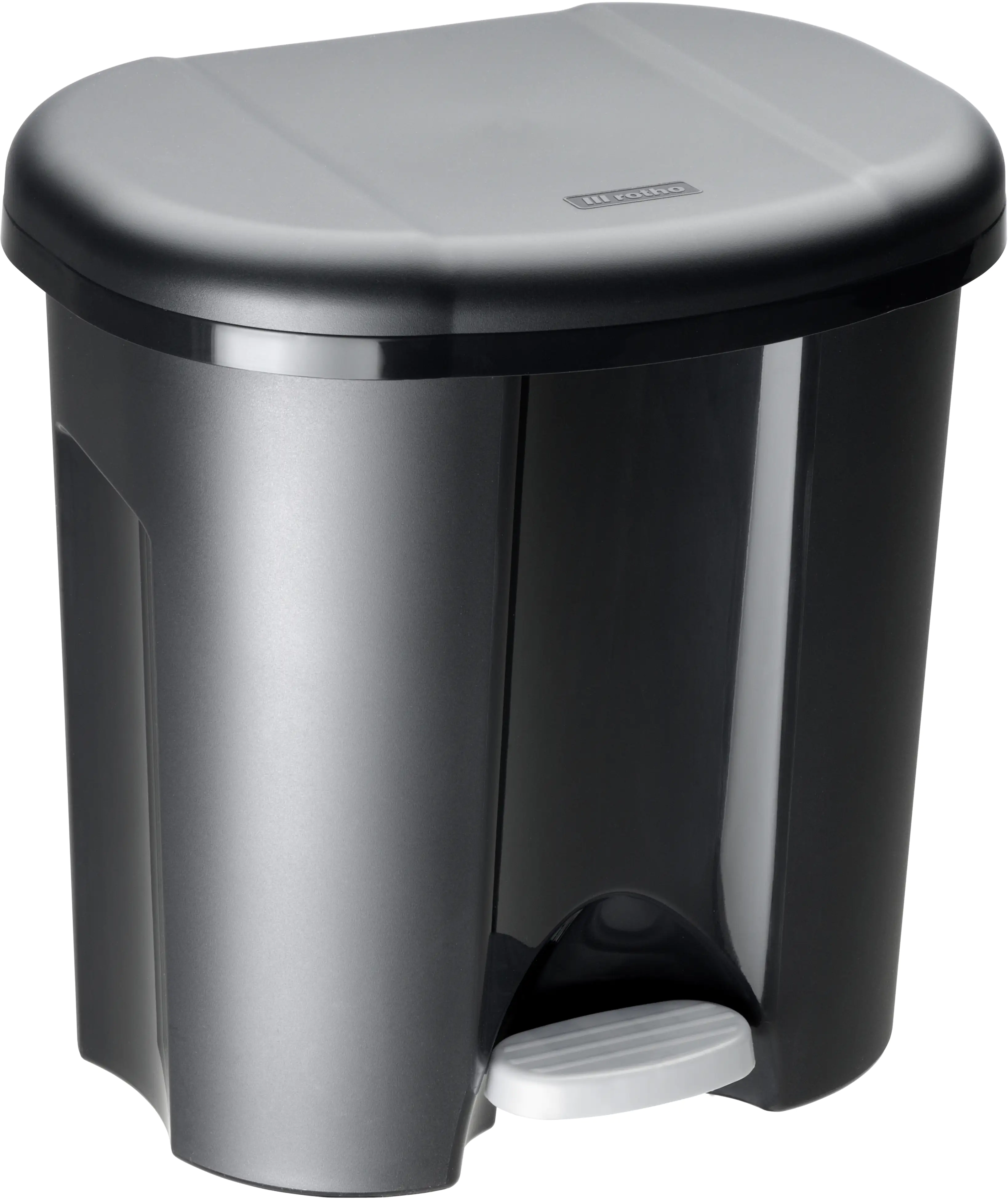 Rotho Abfalleimer Duo schwarz 2 x 10 L Rotho Abfalleimer Duo schwarz 2 x 10 L