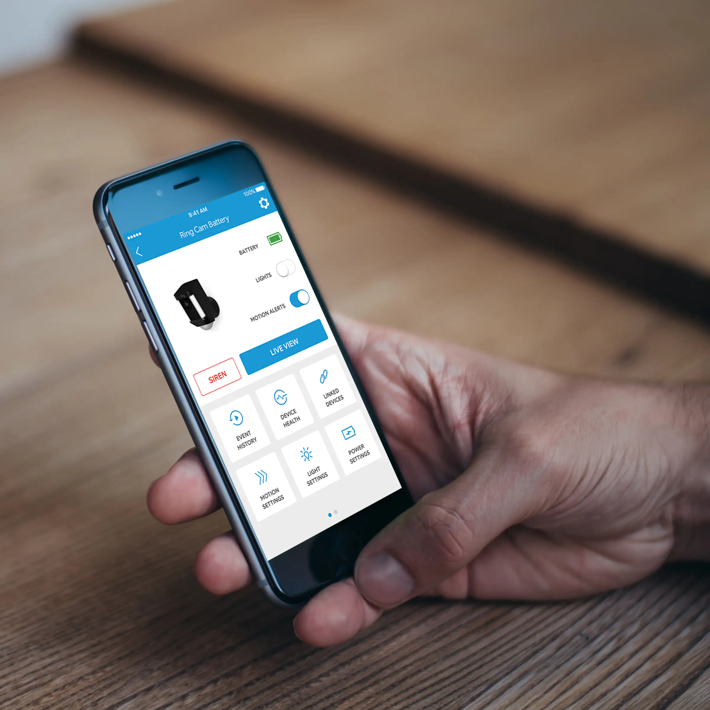 Ring Spotlight Cam Battery weiß Überwachungskamera für aussen, WLAN