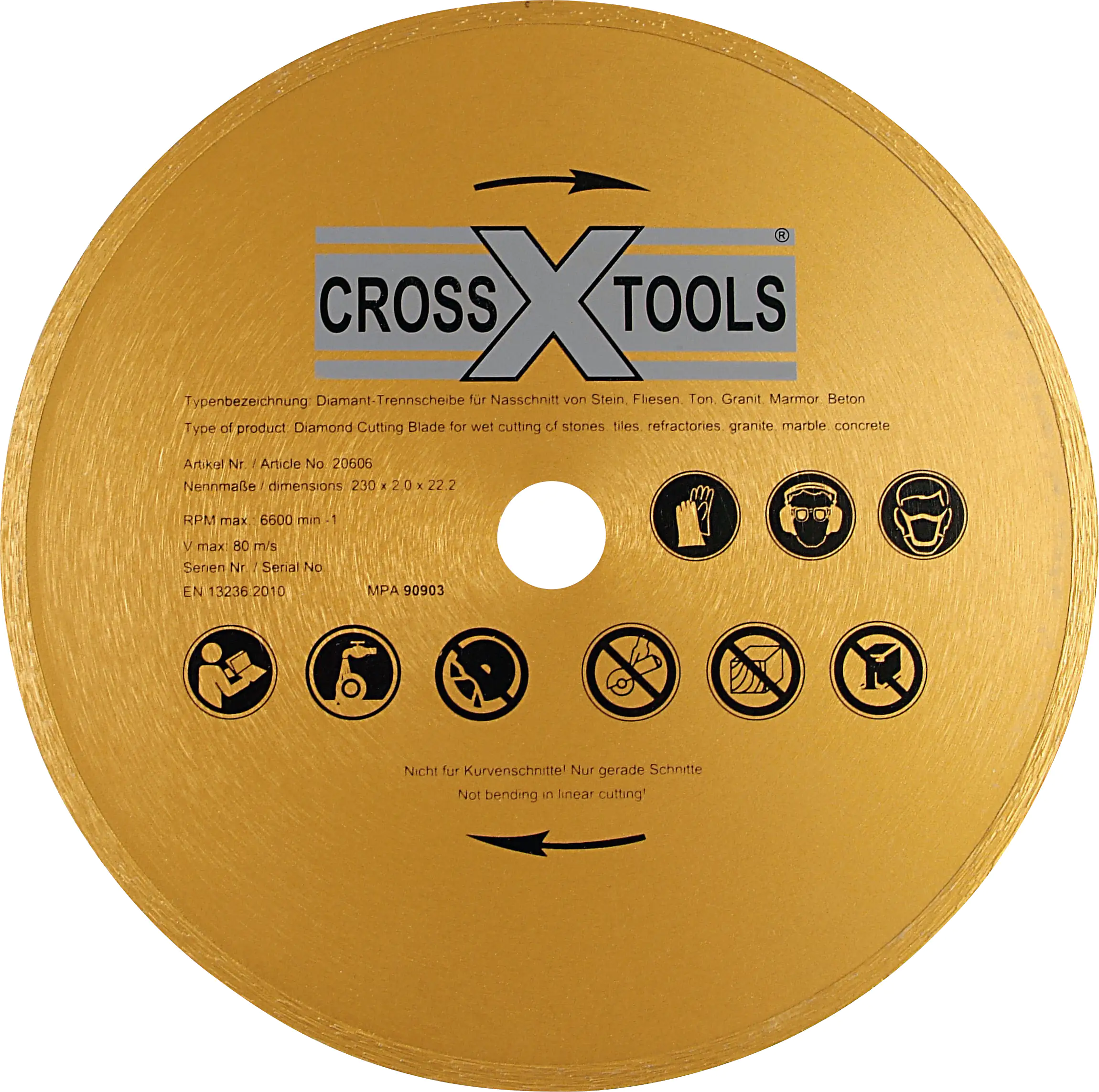 Cross Tools Diamanttrennscheibe 230 x 25,4 mm