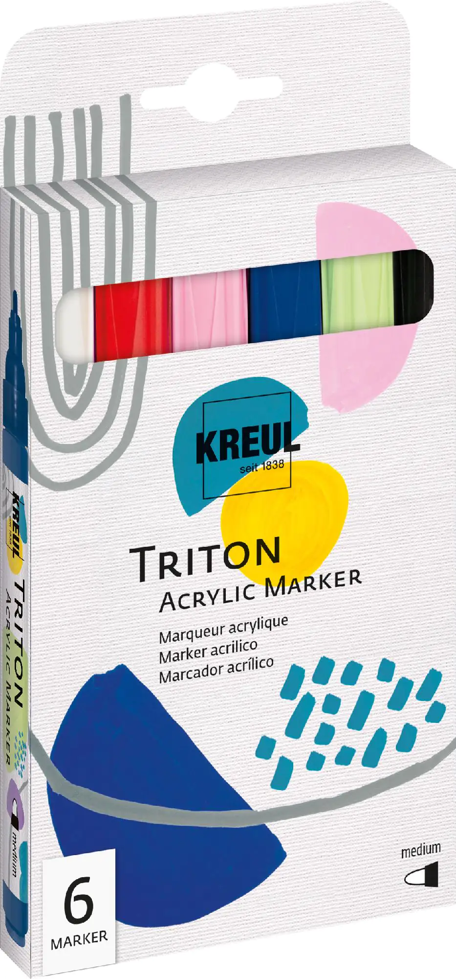Kreul Triton Acrylic Marker medium 6er Set