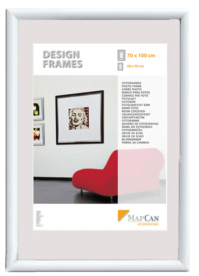 Kunststoff Bilderrahmen Design Frames weiß, 60 x 80 cm