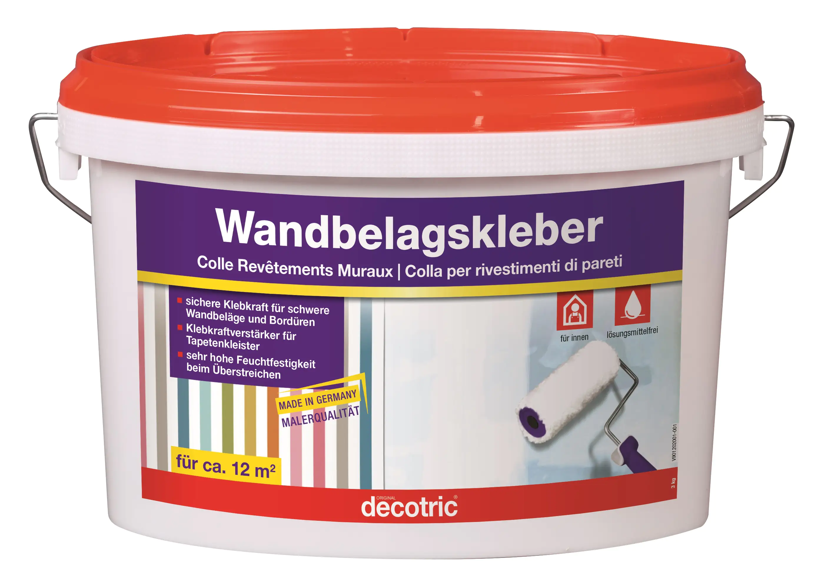 Decotric Wandbelags- und Bordürenkleber 3 kg