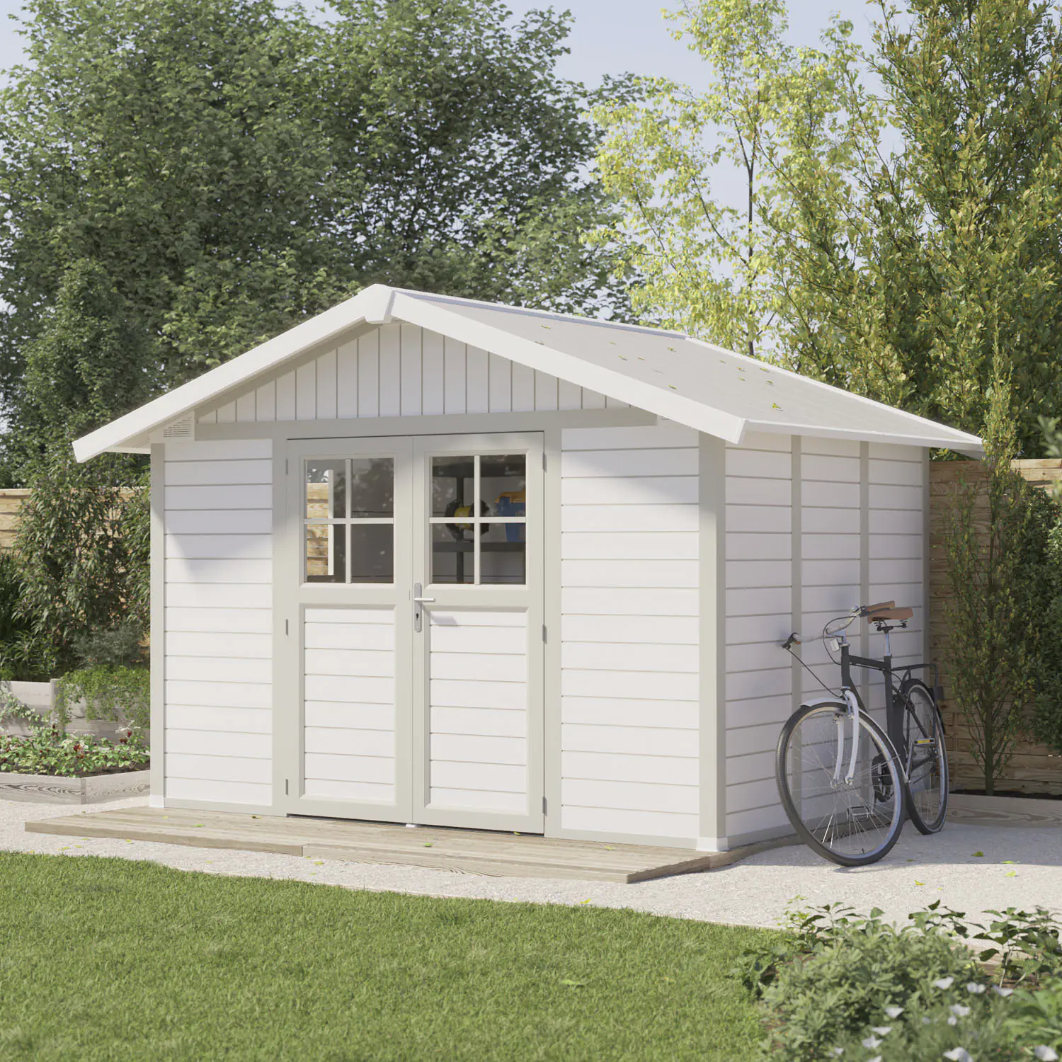 Grosfillex Gartenhaus Deco H 7,5 370 x 298 cm (inkl. Dachüberstand) Grosfillex Gartenhaus Deco H 7,5 370 x 298 cm (inkl. Dachüberstand)