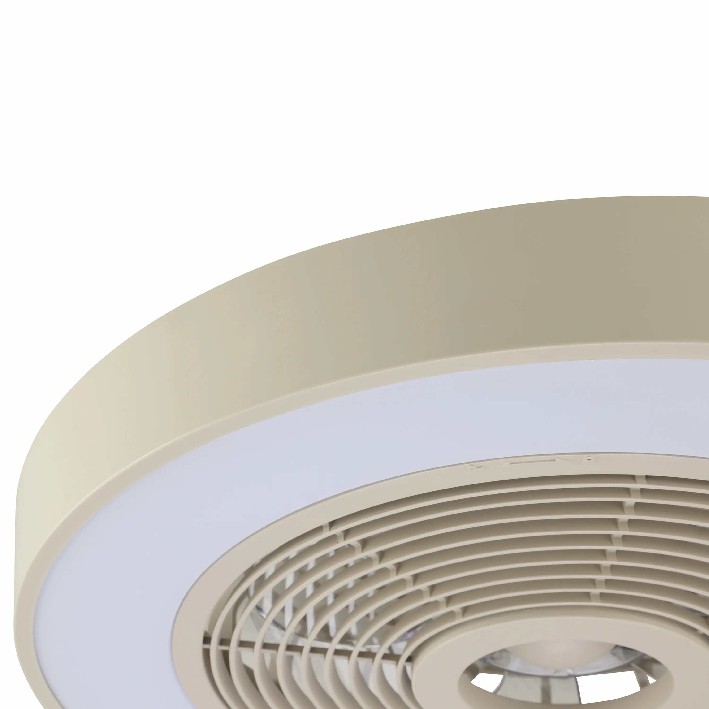 Briliant LED Deckenleuchte Catania mit Ventilator Ø 48,6 cm 40W beige RGB