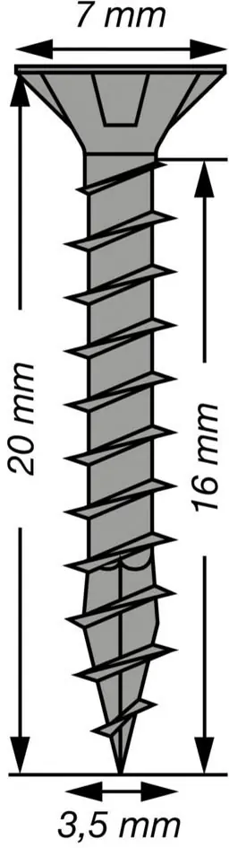 Spax Universalschrauben 3,5 x 20 mm T20 Vollgewinde - 100 Stk. 