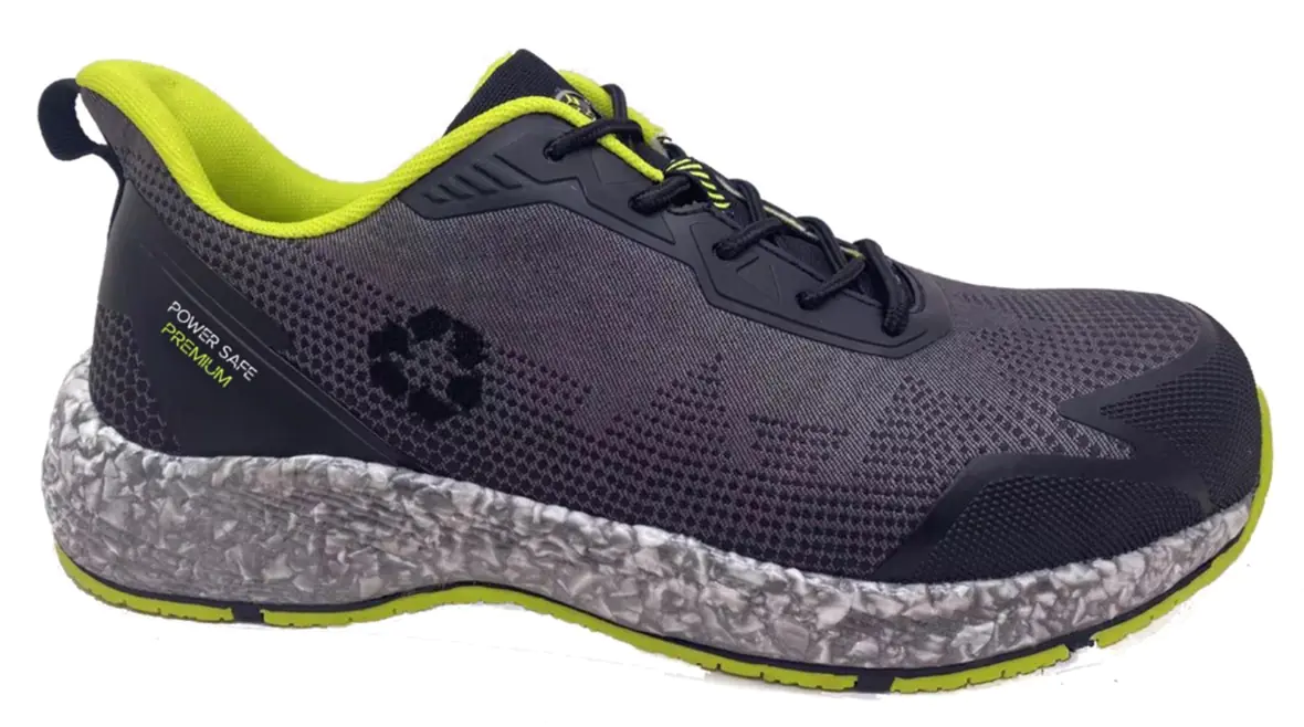 Sicherheitshalbschuh Ecostar Low S1P schwarz-neongrün 