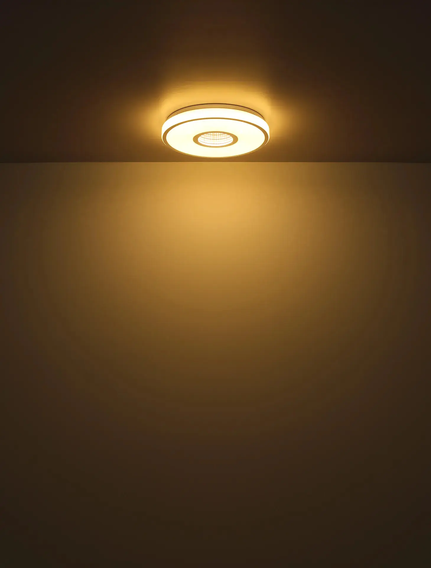 Globo LED-Deckenleuchte Astania 24 W warmweiß Ø 38 cm weiß Chromring