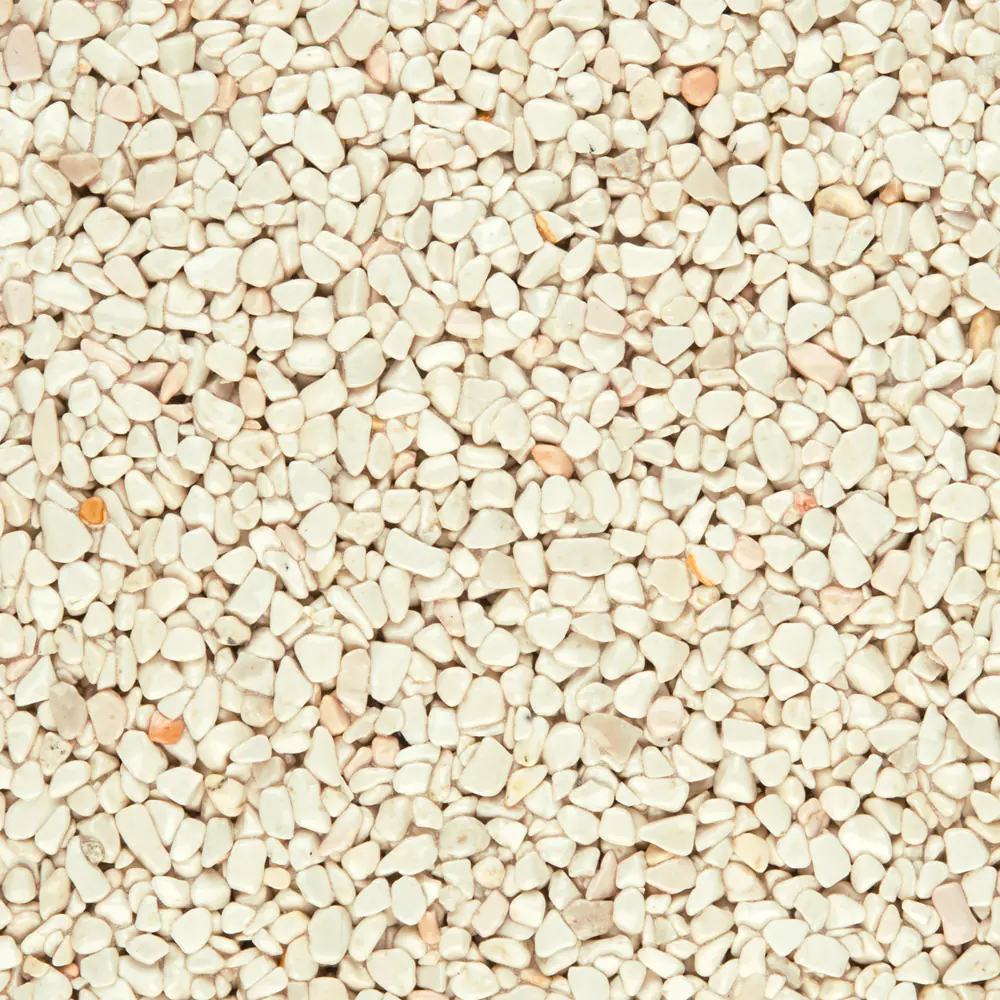 RAVELLO Steinteppich Boden Outdoor Körnung Mittel Farbe beige 19 kg Set