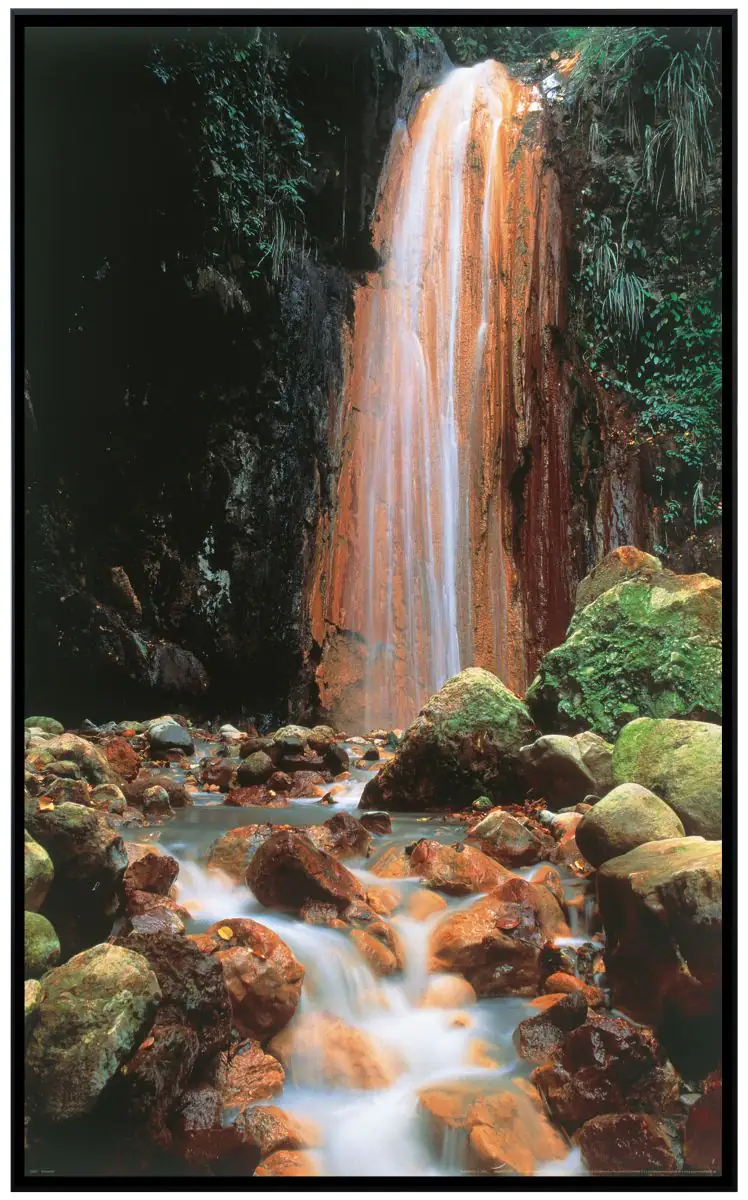 papermoon Infrarotheizkörper EcoHeat 60x120 cm 1200 Watt, Wasserfall Stein