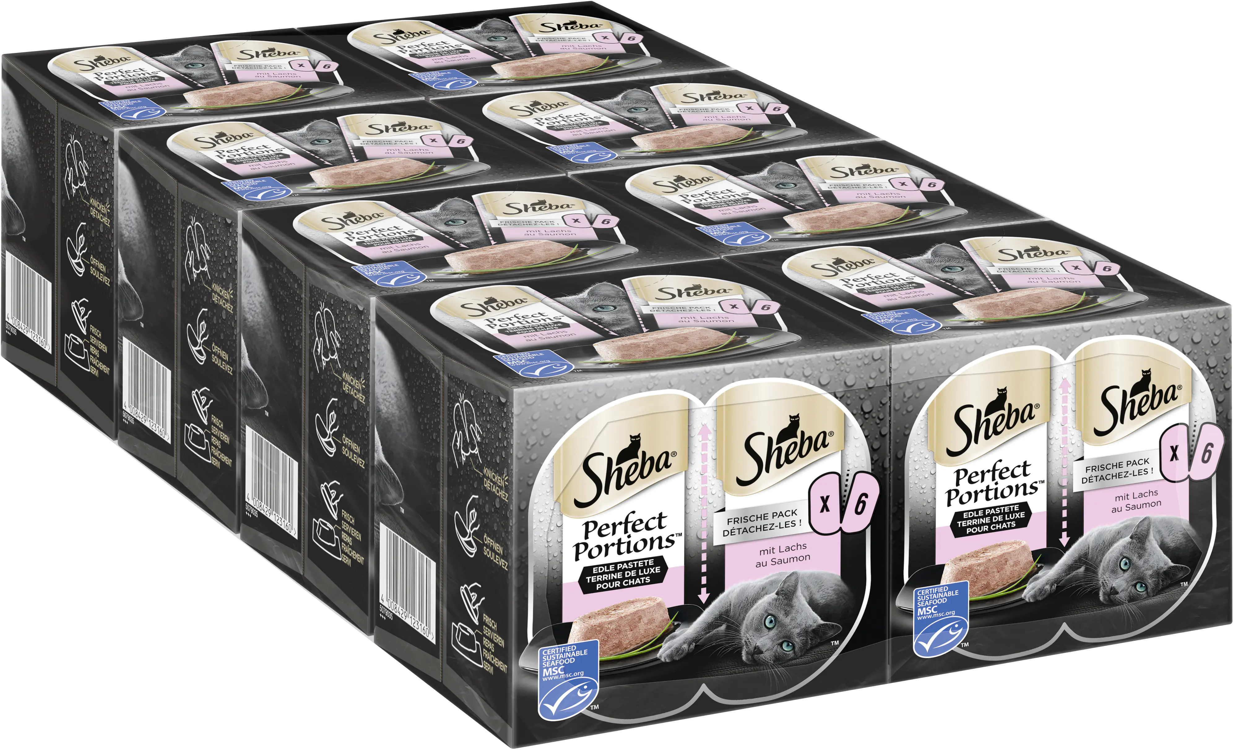 Sheba Perfect PORTIONS mit Lachs MSC Sheba Perfect PORTIONS mit Lachs MSC