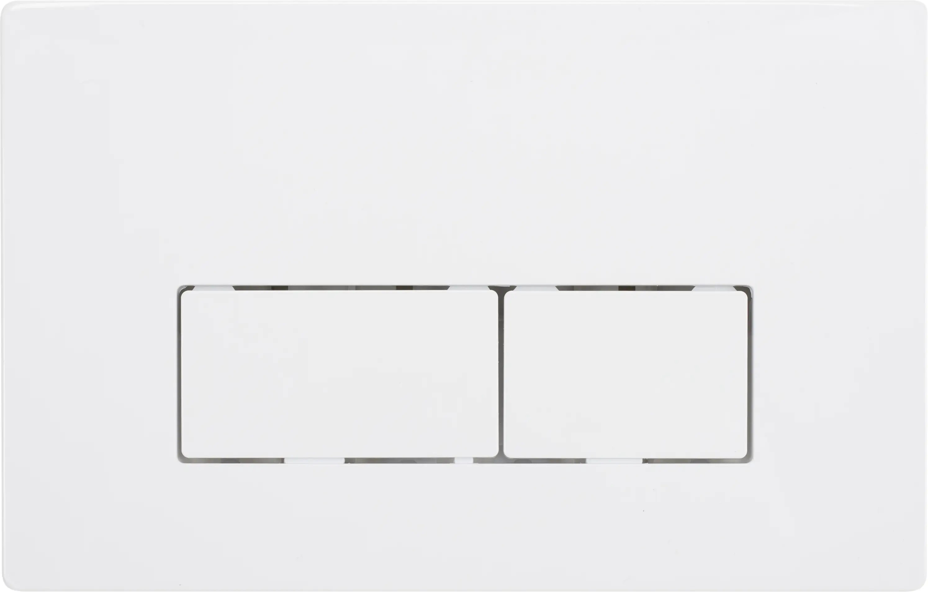 Wisa Betätigungsplatte Basic Square  weiß, Bedienung von vorne