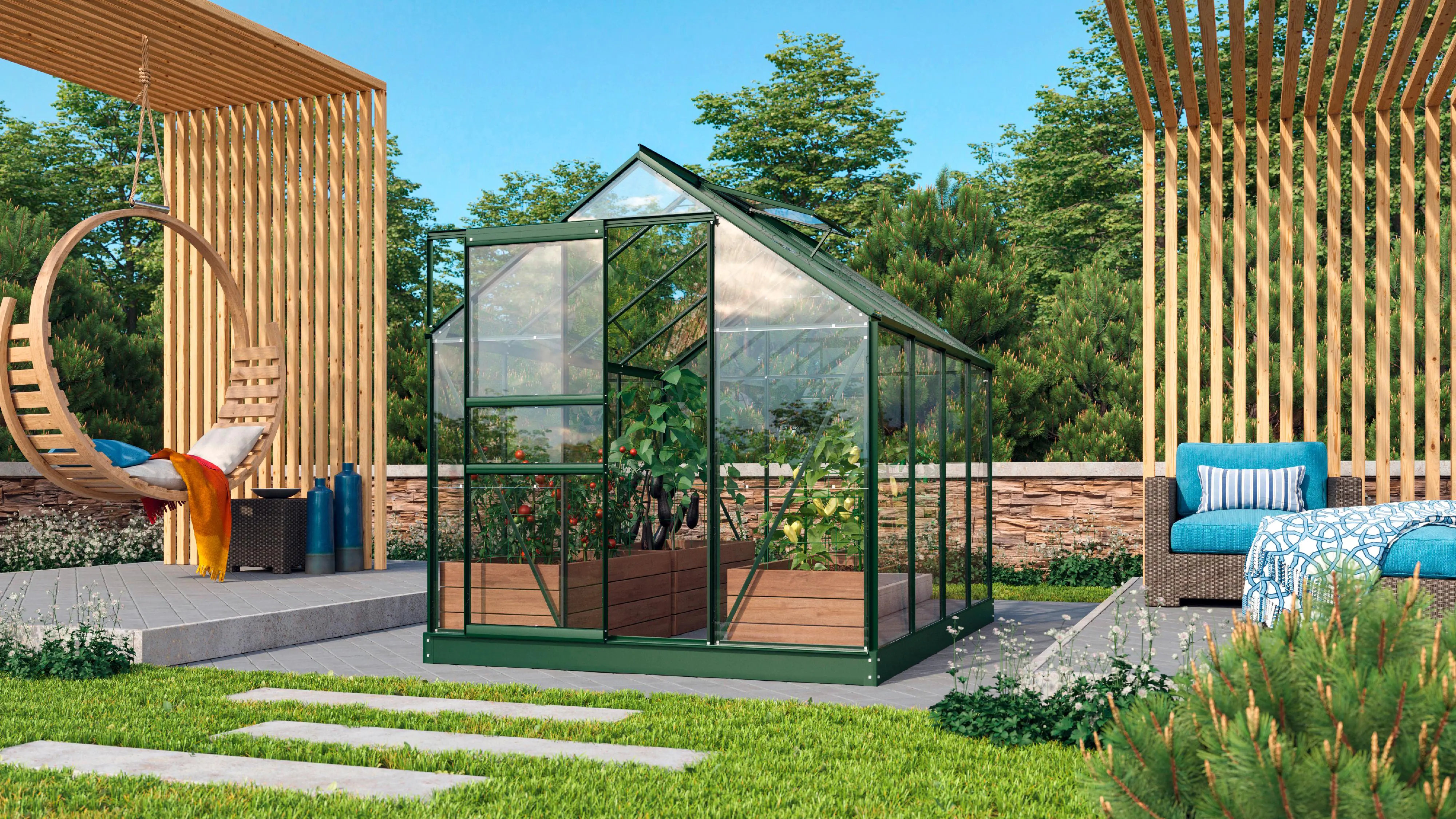 Vitavia Gewächshaus Venus 5000 192 x 254 cm 3 mm Sicherheitsglas