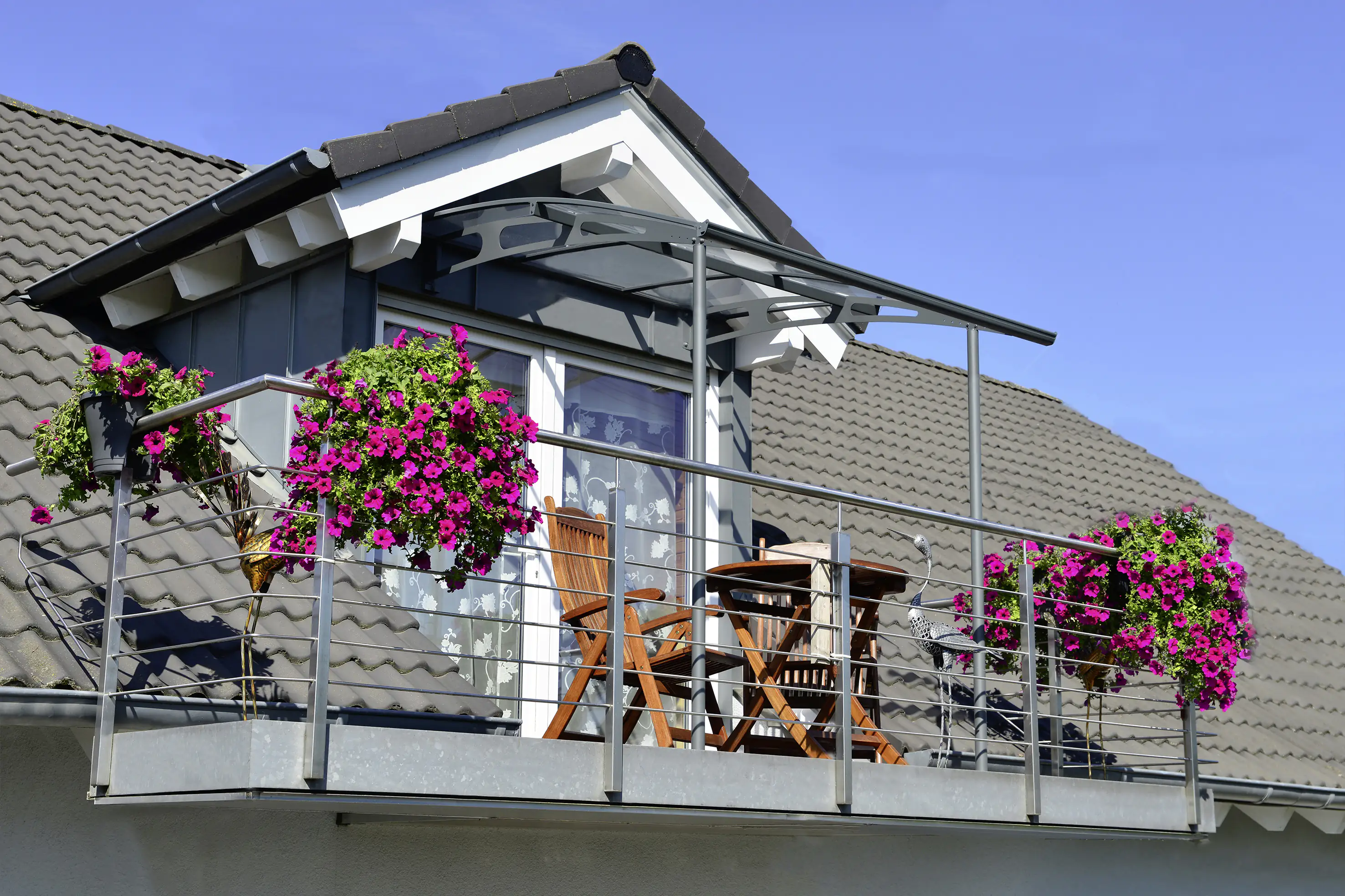 Canopia Vordach Vega  200,5 x 199,6 cm grau