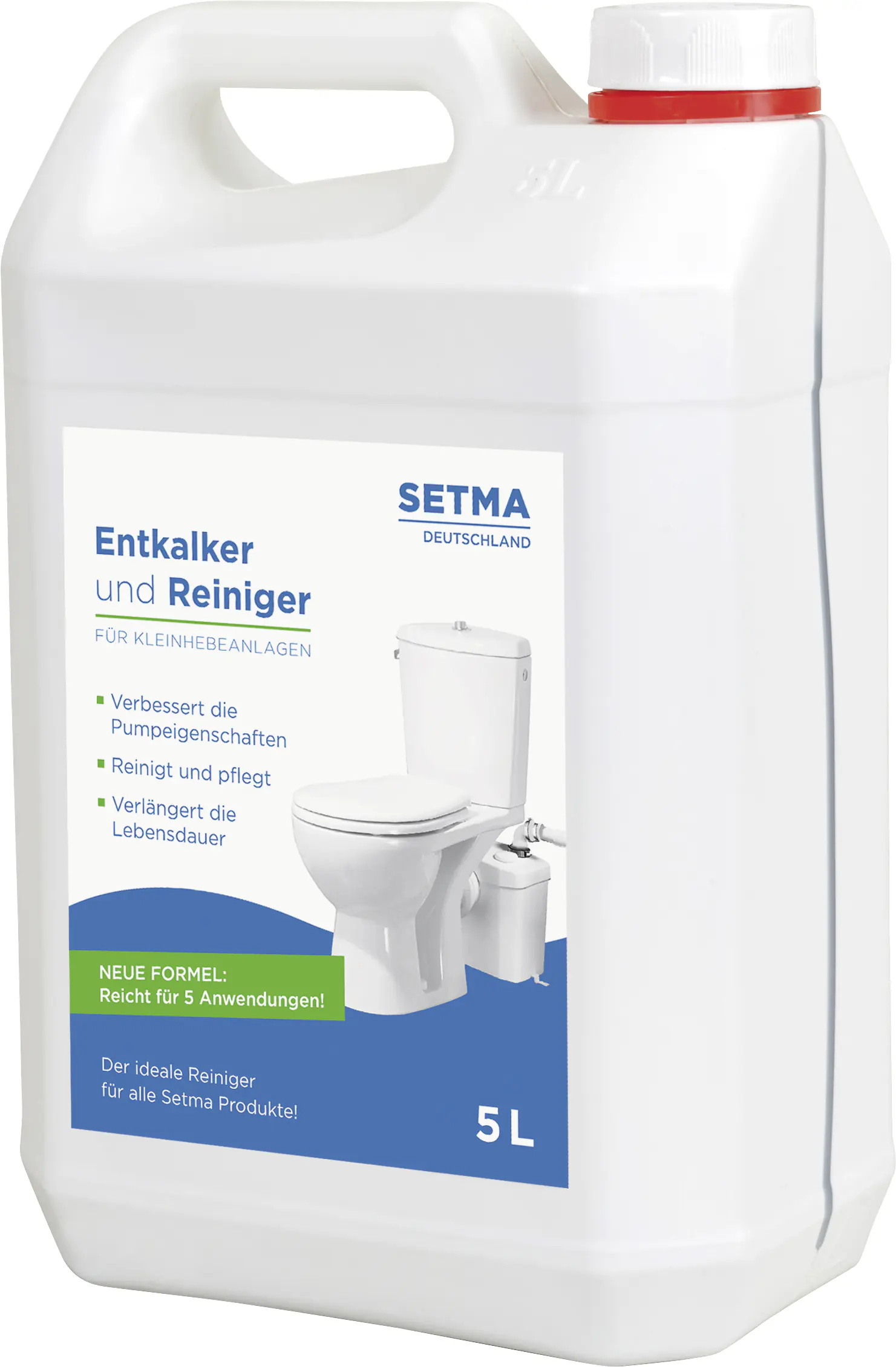 Setma Spezialreiniger und Entkalker für WC-Kleinhebeanlagen 5l